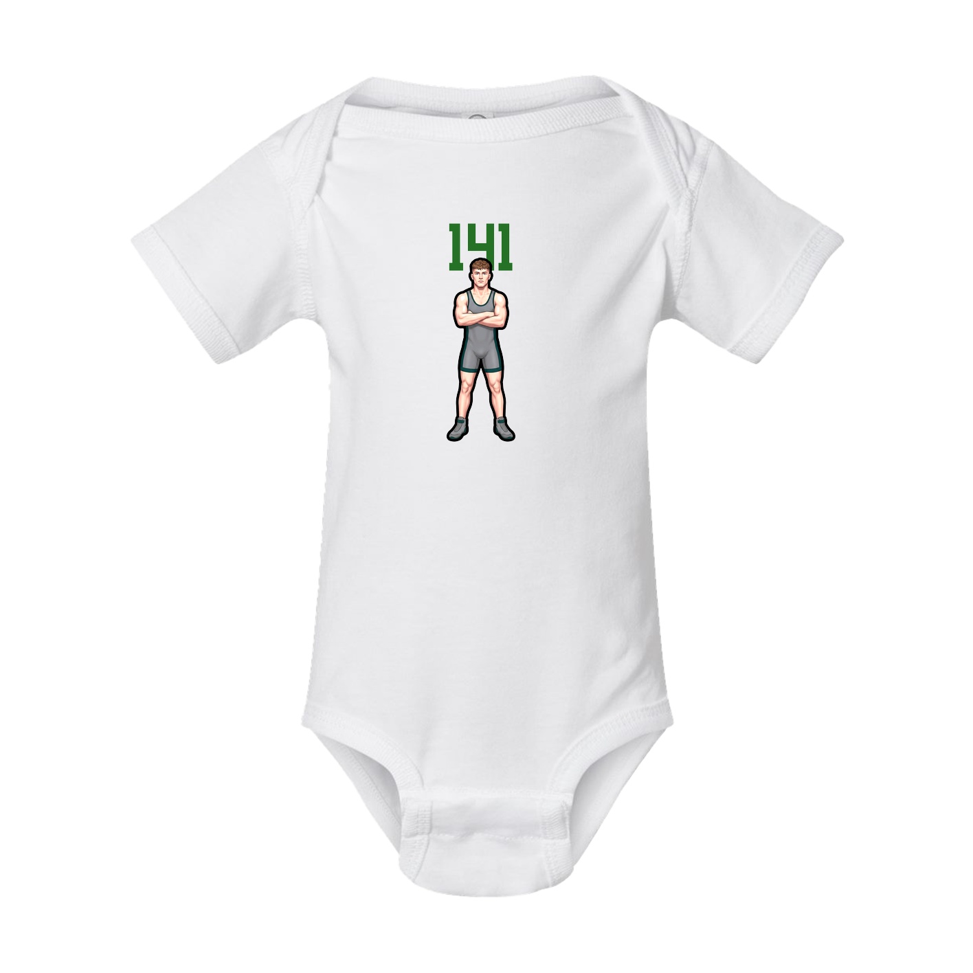 Baby Onesie — Number Top in White