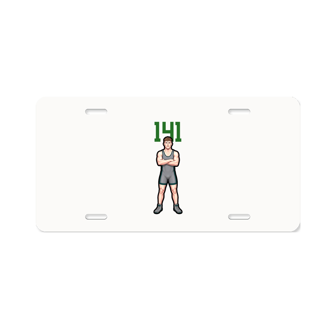 License Plate — Number Top in Classic