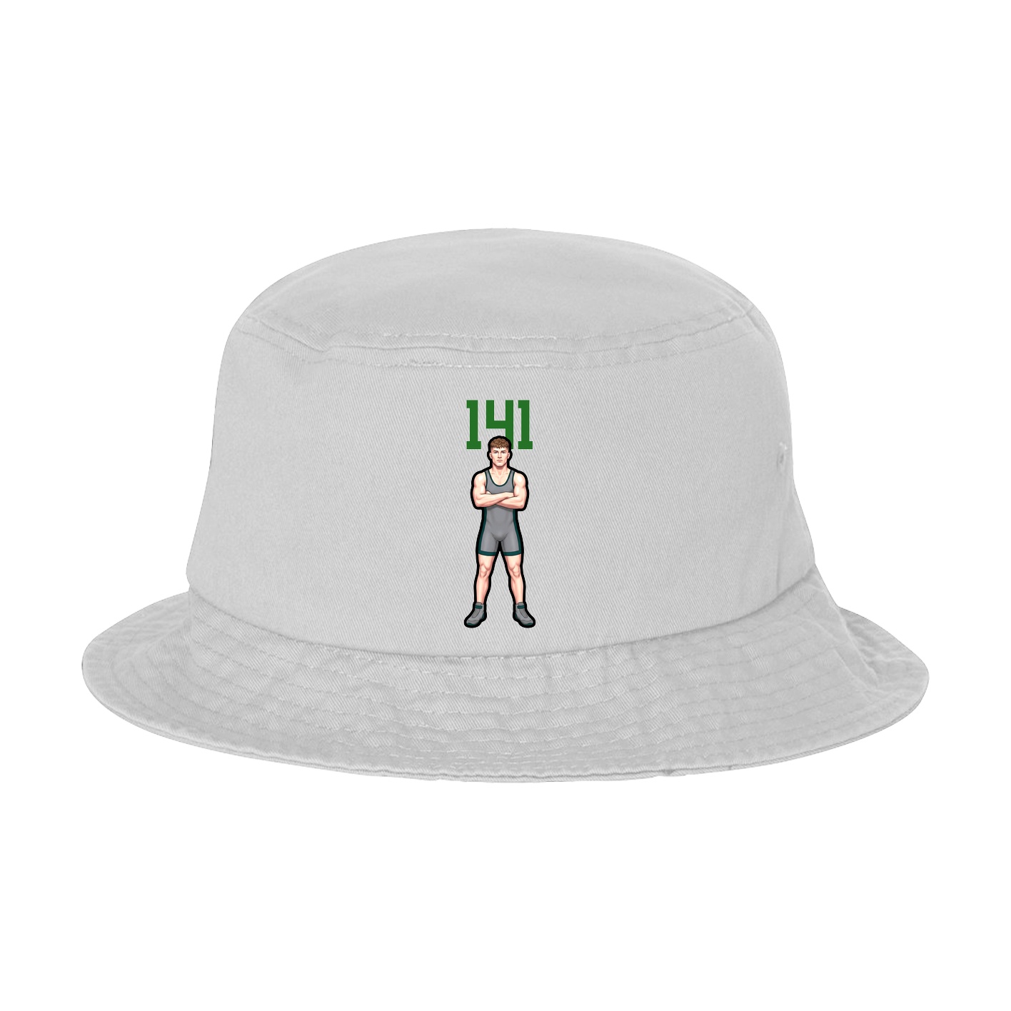 Bucket Cap — Number Top in White