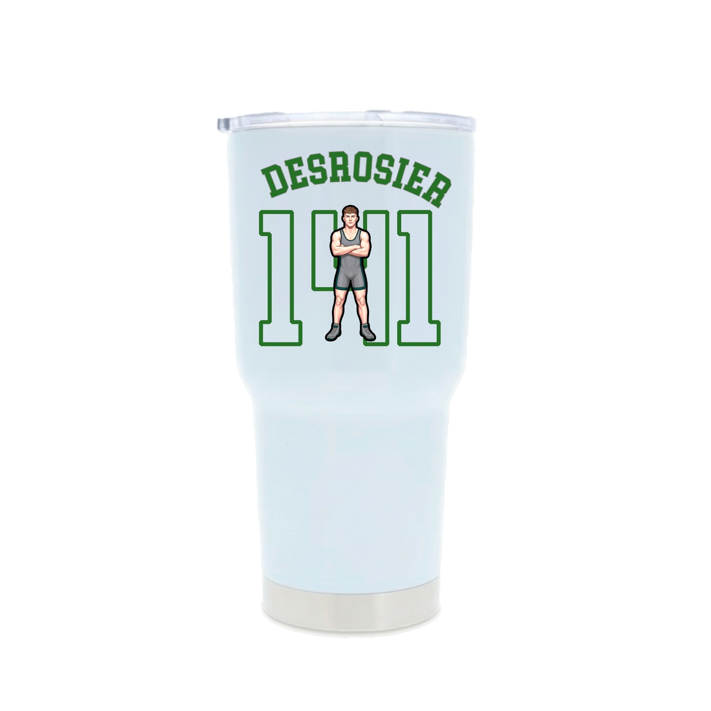 30oz Stainless Steel Tumbler — Shirsey Arch in White