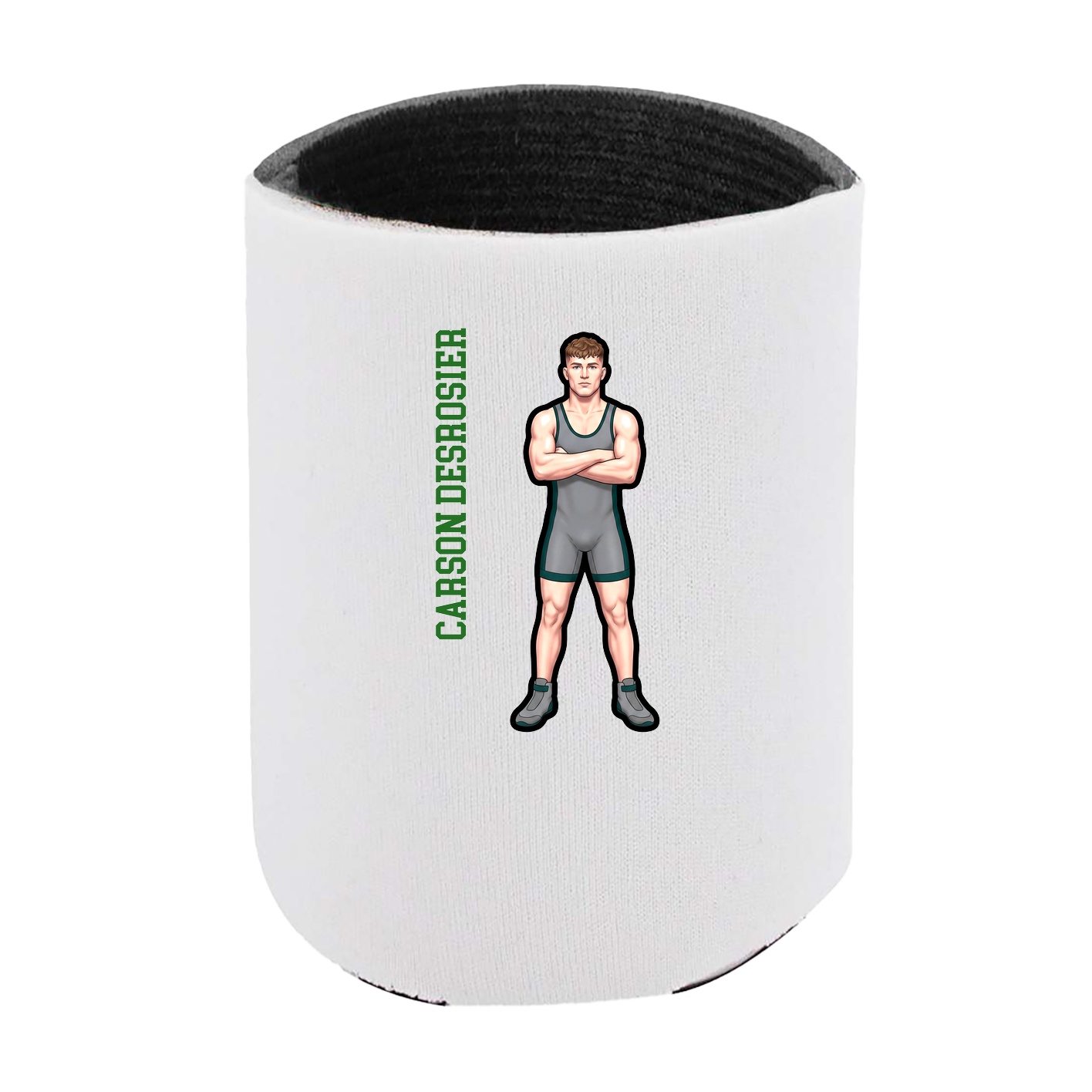 Can Holder — Name Vertical in White