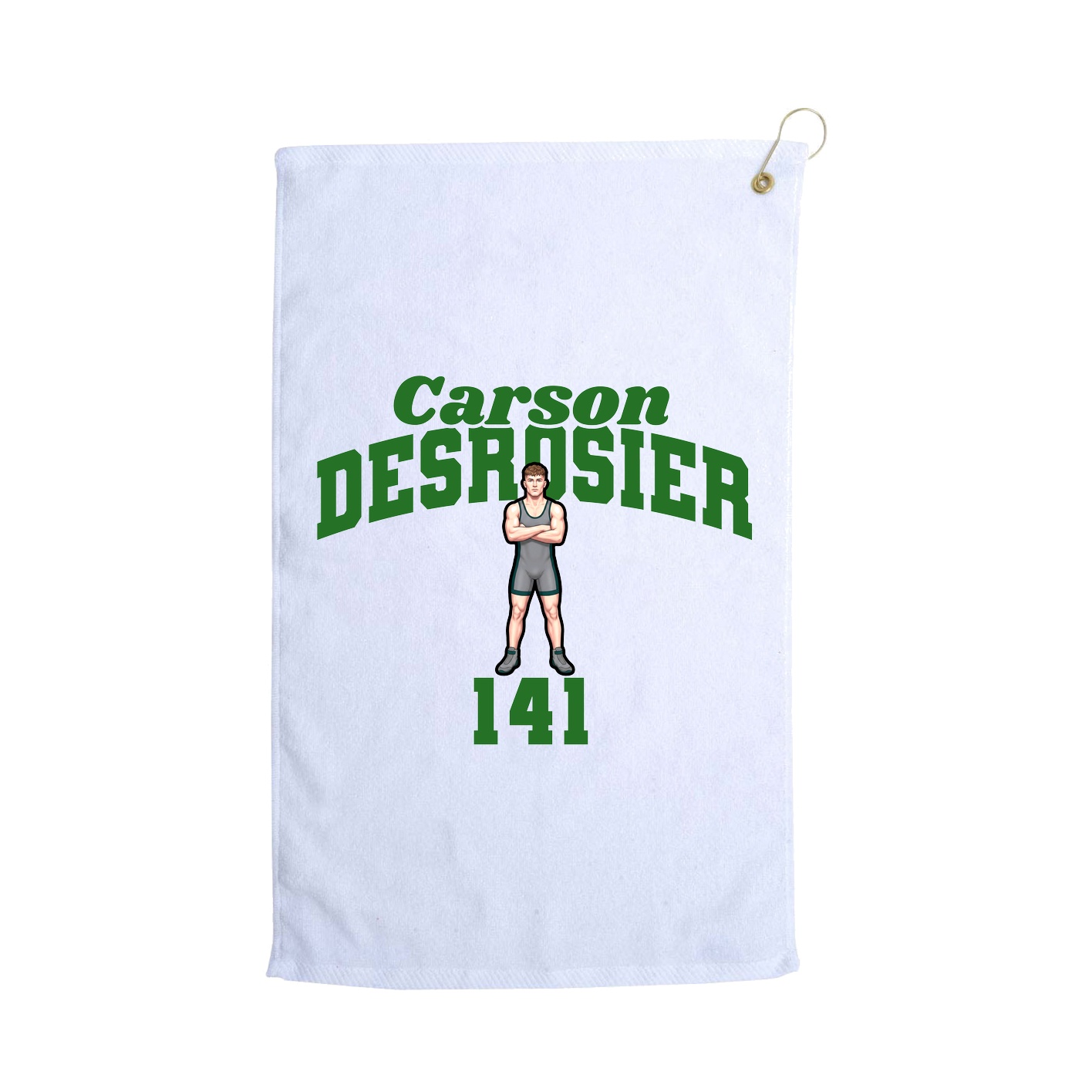 Golf Towel — Signature Arch in White