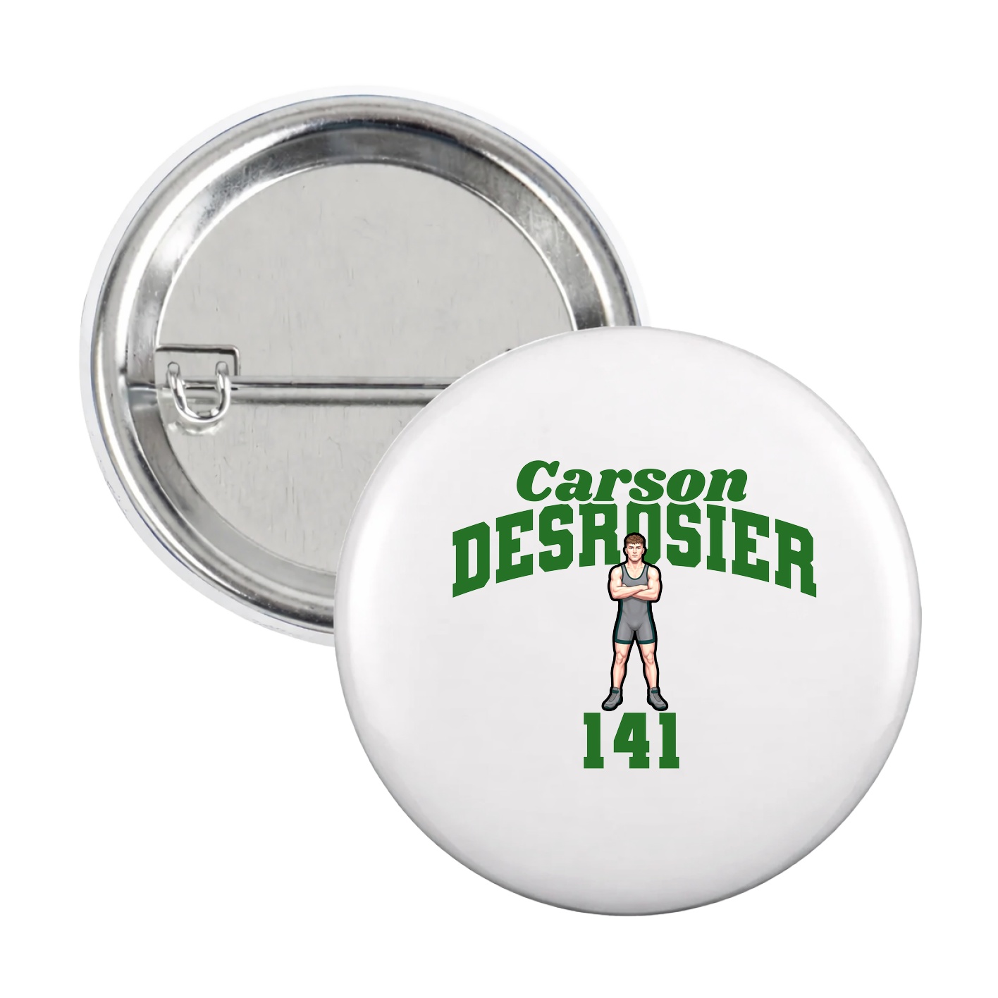 Game Day Button — Signature Arch in White