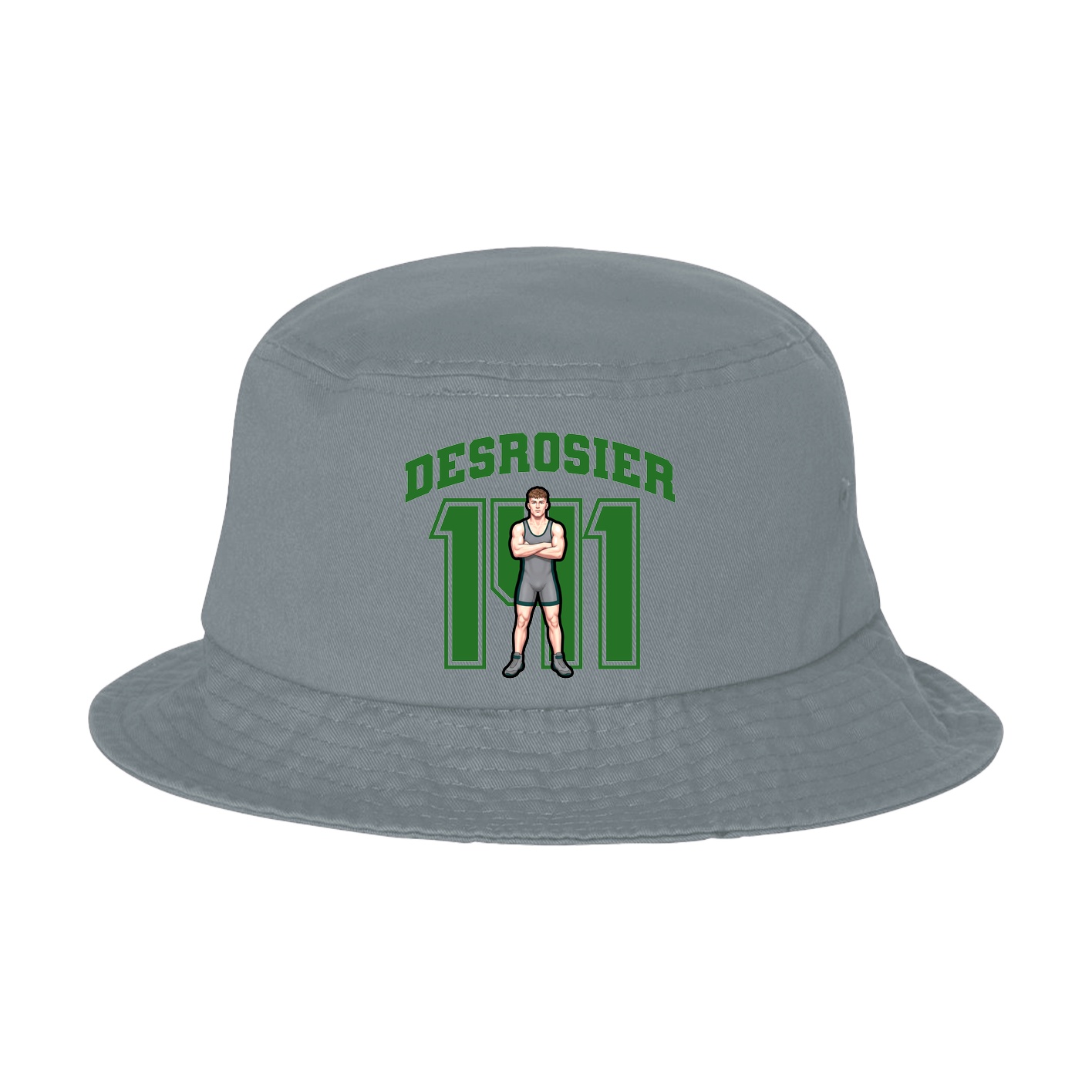 Bucket Cap — Number in Grey