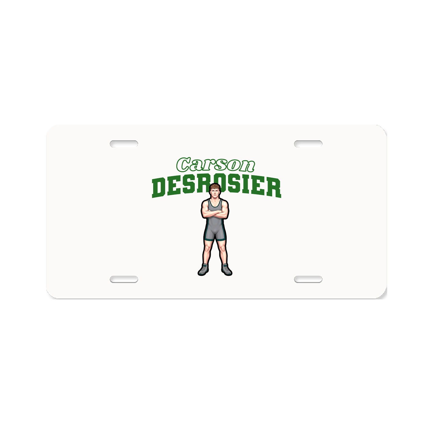 License Plate — Name Arch in Classic