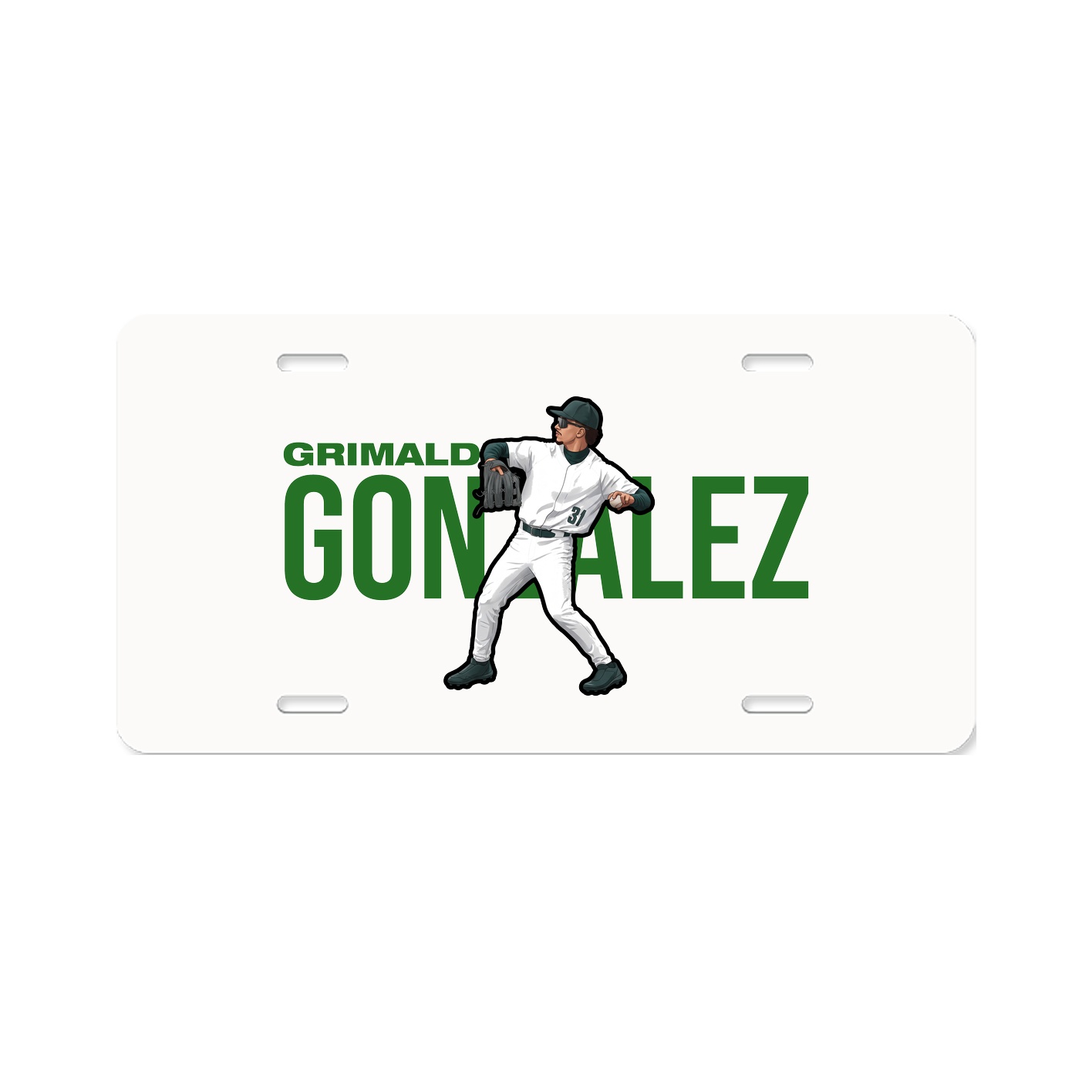 License Plate — Player Name in Classic