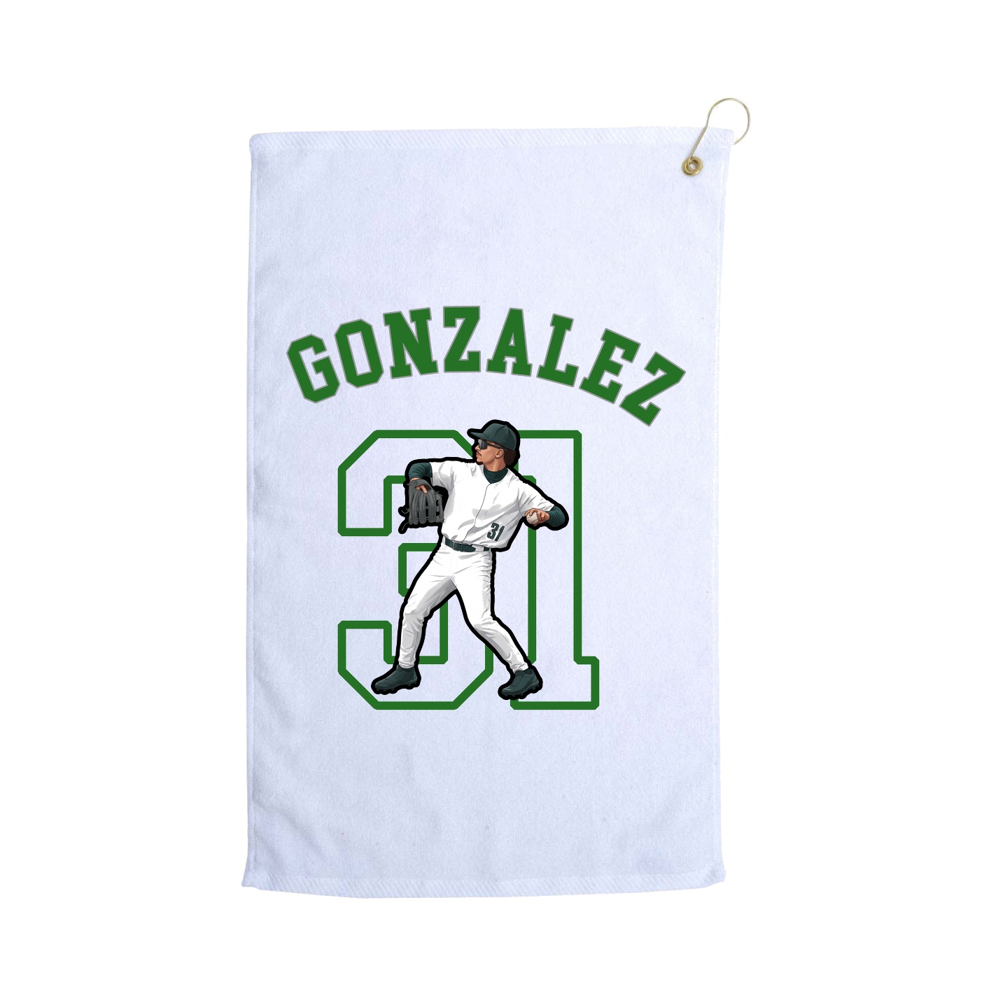 Golf Towel — Shirsey Arch in White