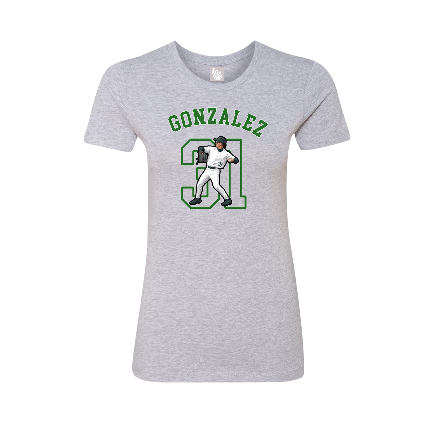 Fitted Women's Tee — Shirsey Arch in Grey