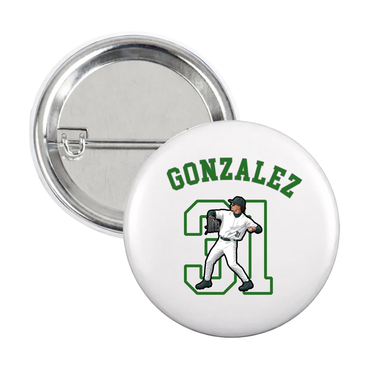 Game Day Button — Shirsey Arch in White