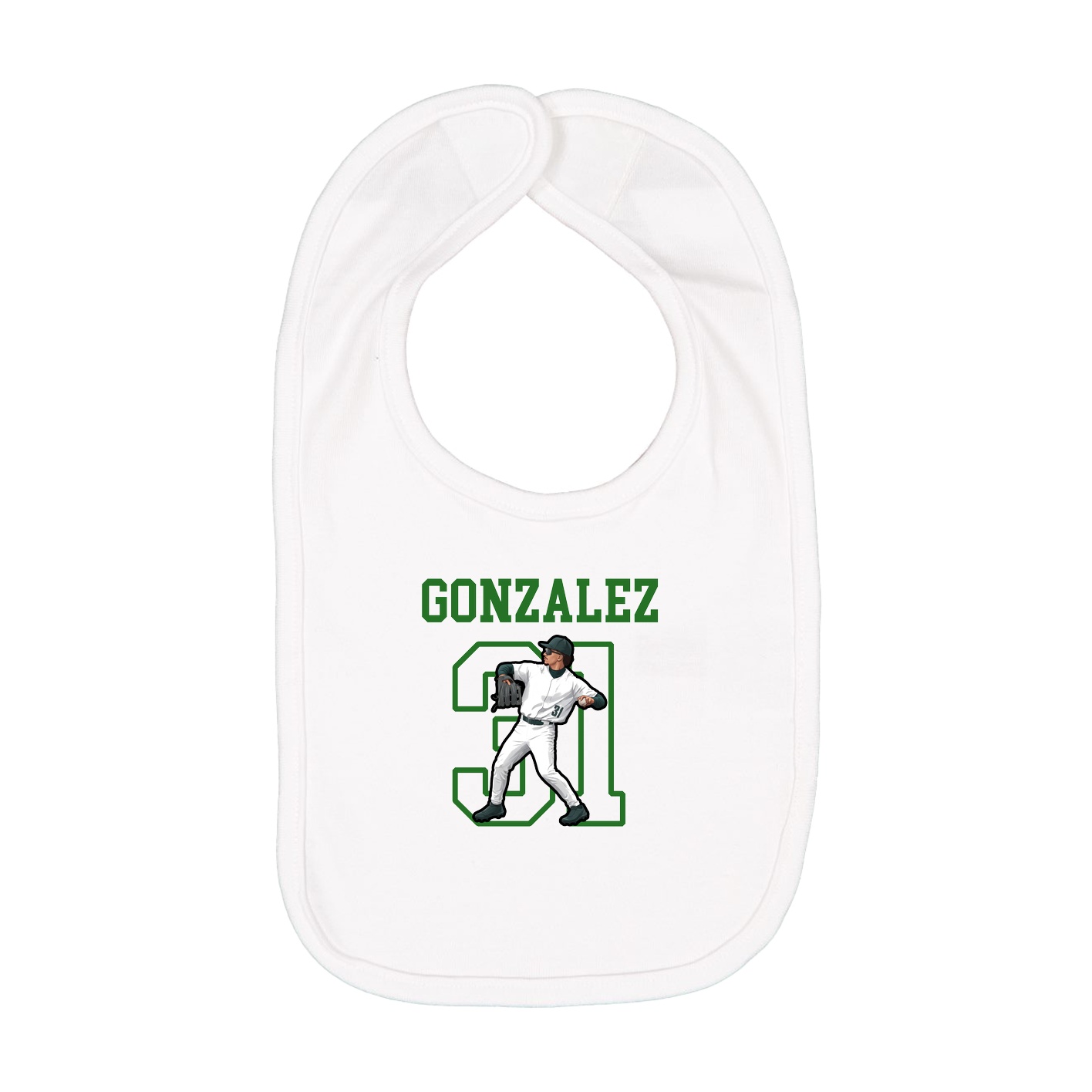 Infant Bib — Shirsey in White