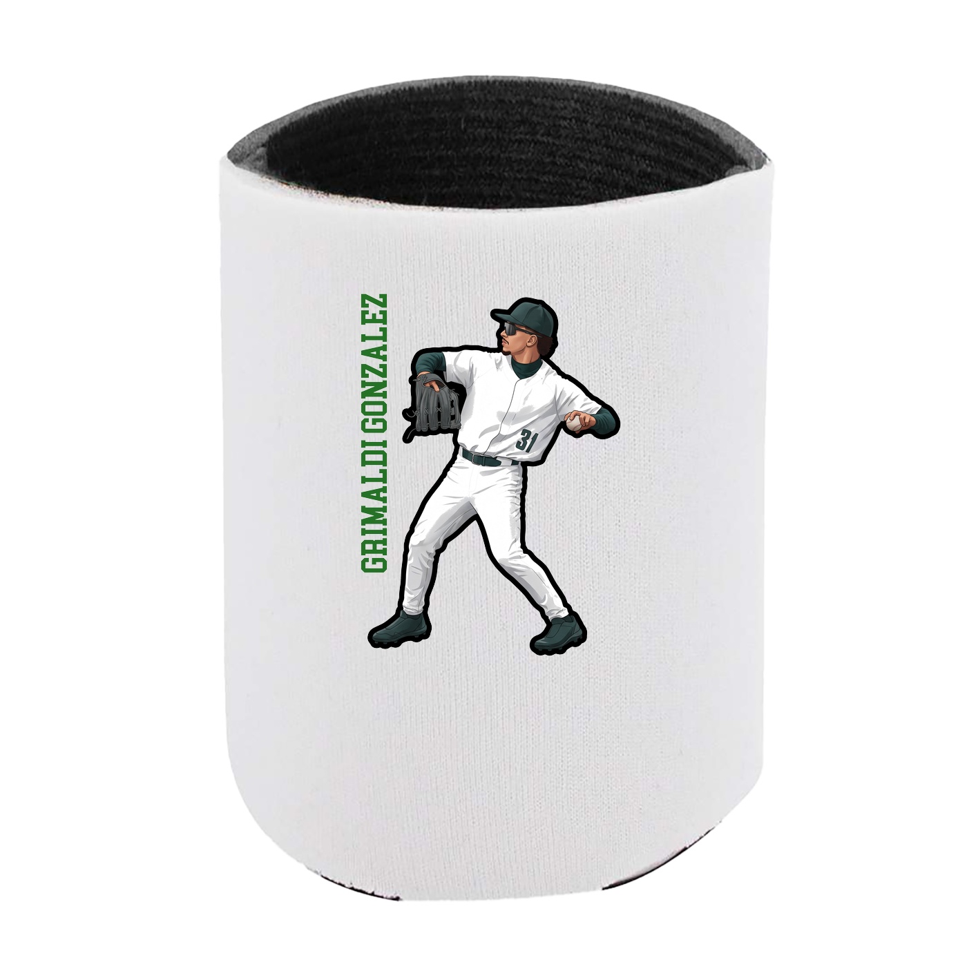 Can Holder — Name Vertical in White