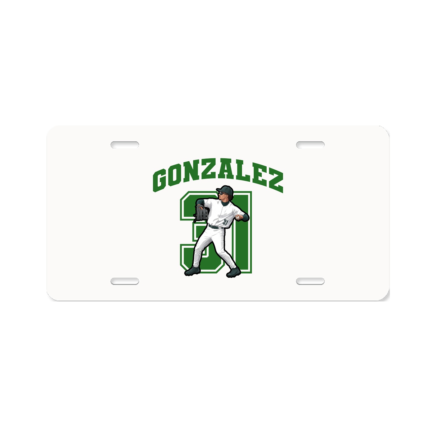 License Plate — Number in Classic