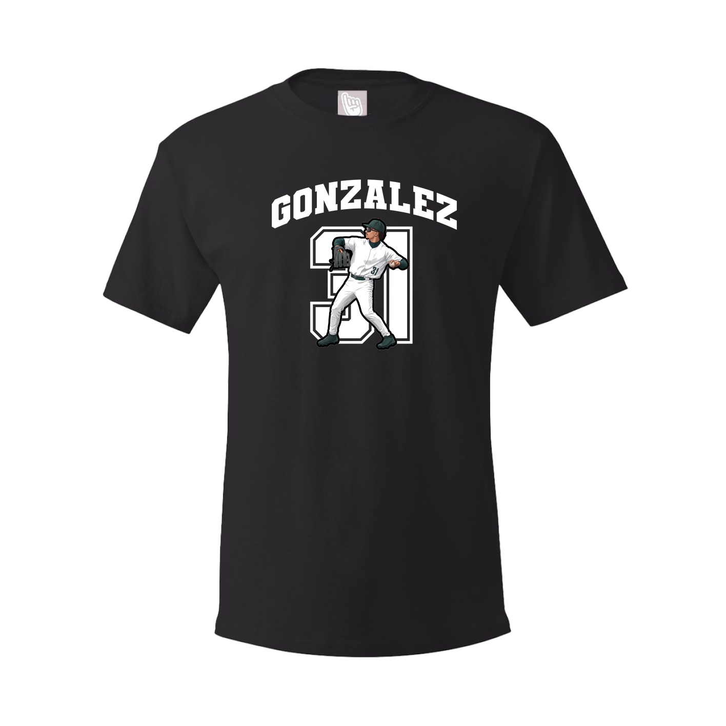 Youth Tee — Number in Black