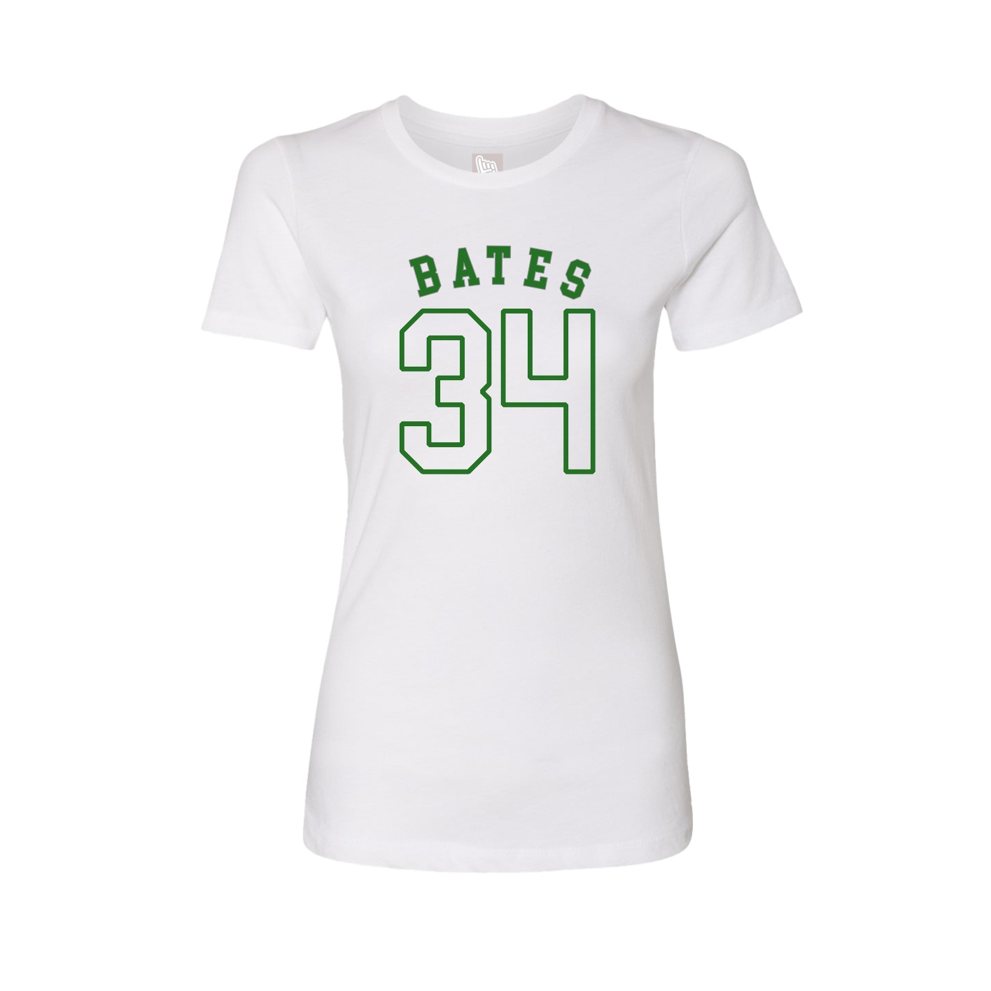 Fitted Women's Tee — Shirsey Arch in White