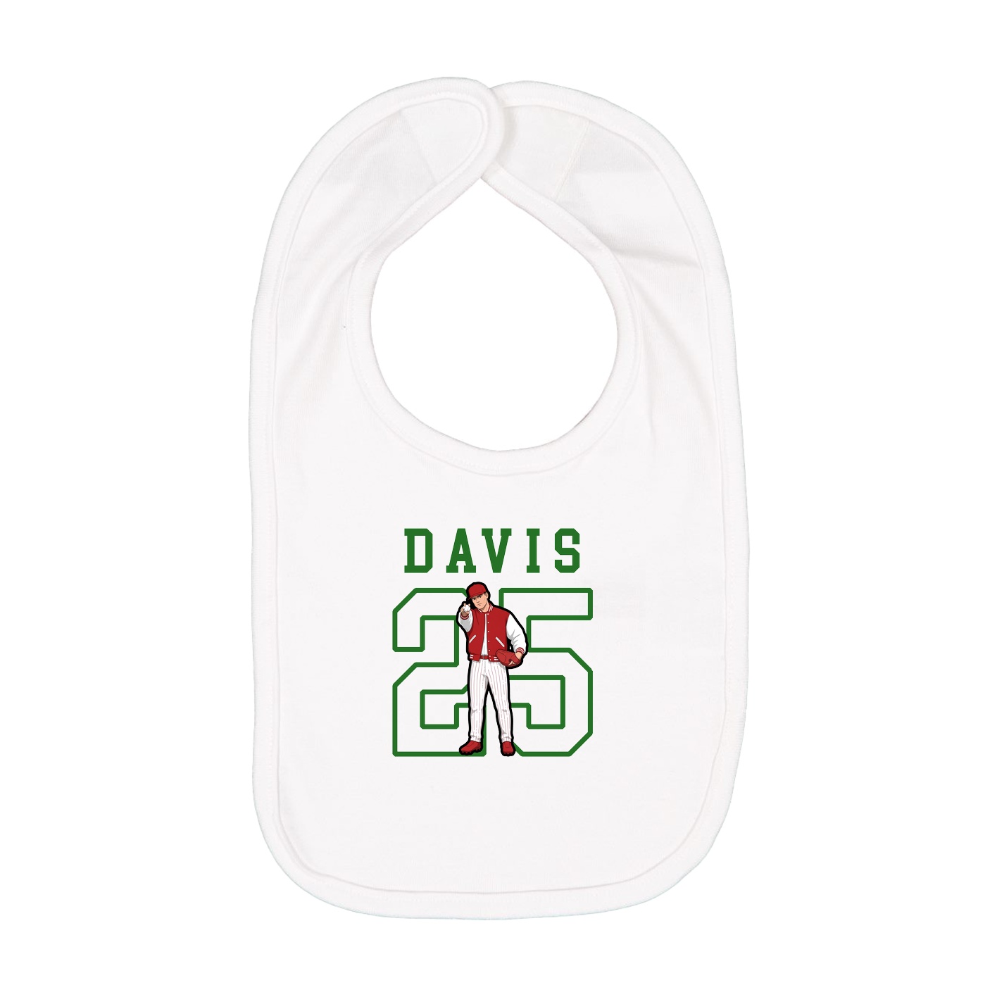 Infant Bib — Shirsey in White