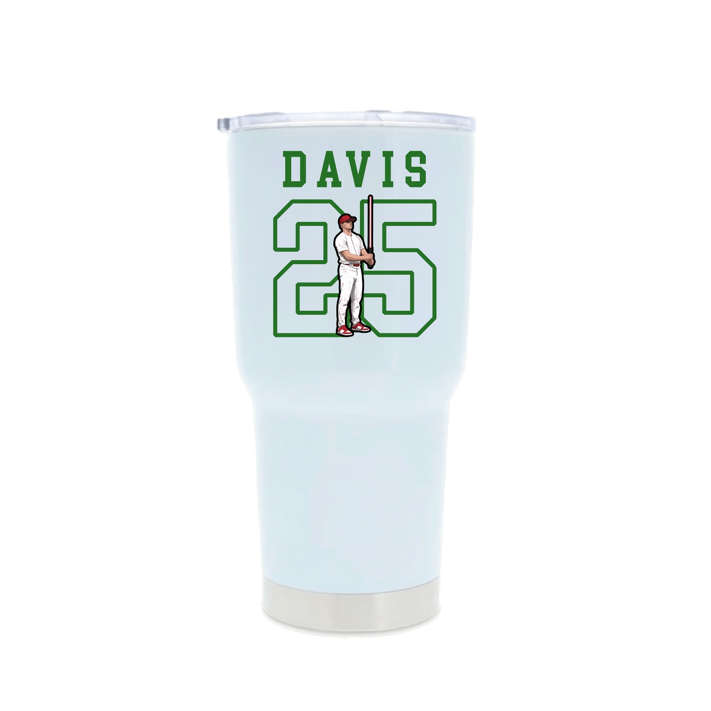 30oz Stainless Steel Tumbler — Shirsey in White