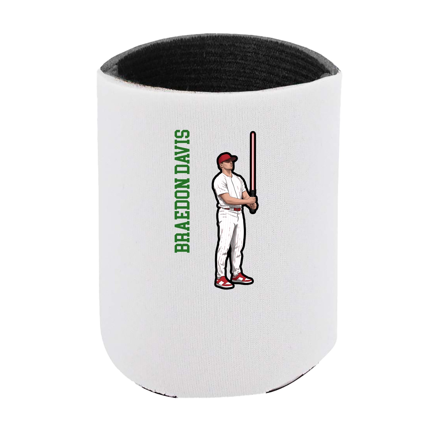 Can Holder — Name Vertical in White