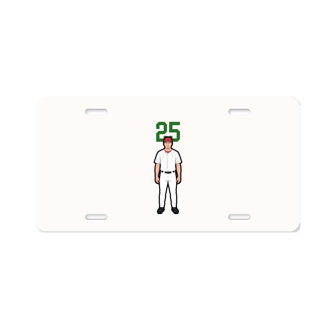 License Plate — Number Top in Classic