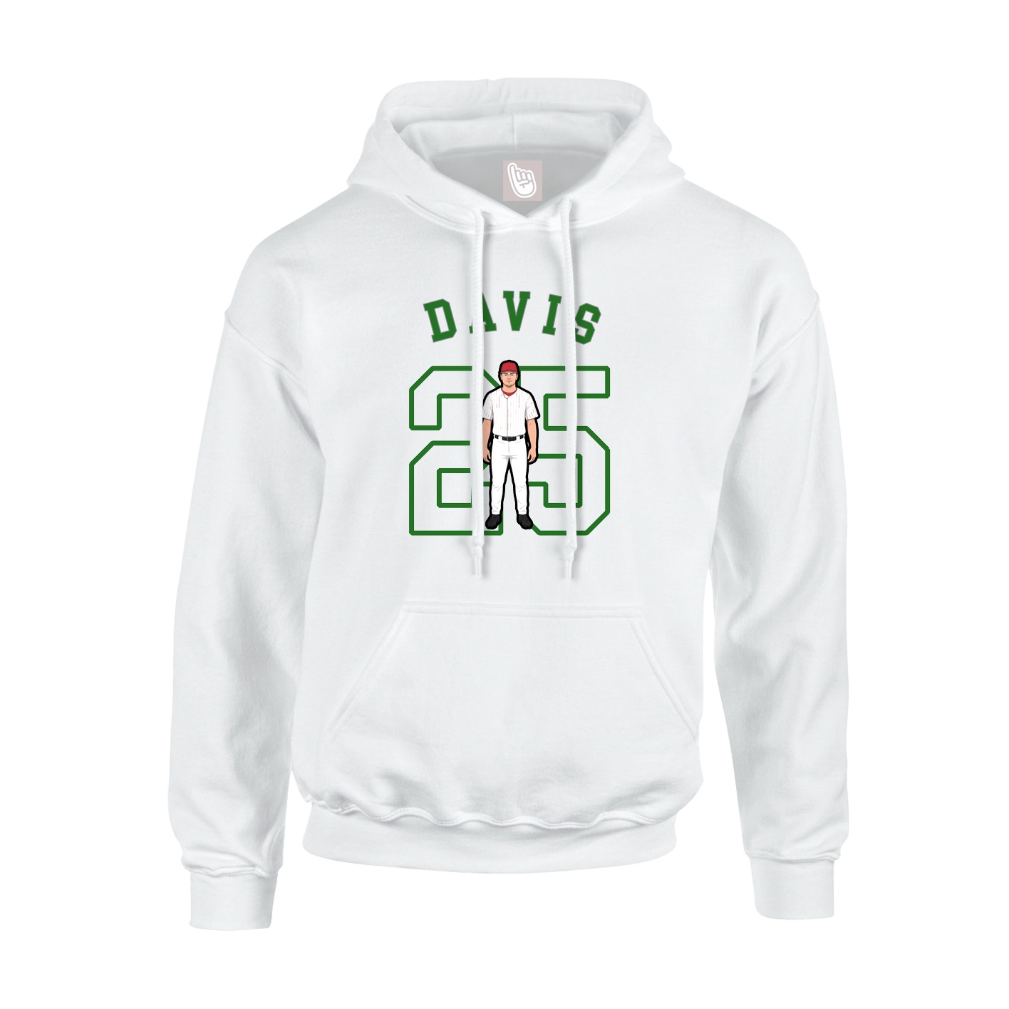 Youth Hoodie — Shirsey Arch in White