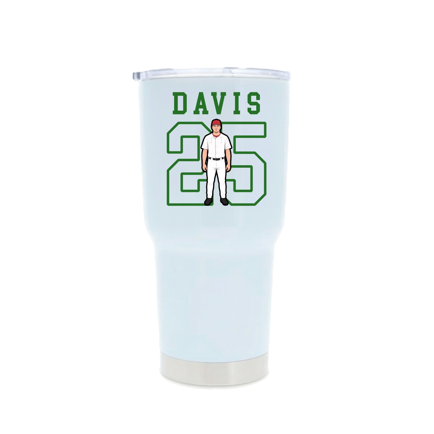 30oz Stainless Steel Tumbler — Shirsey in White