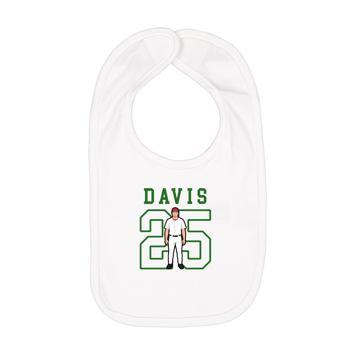 Infant Bib — Shirsey in White