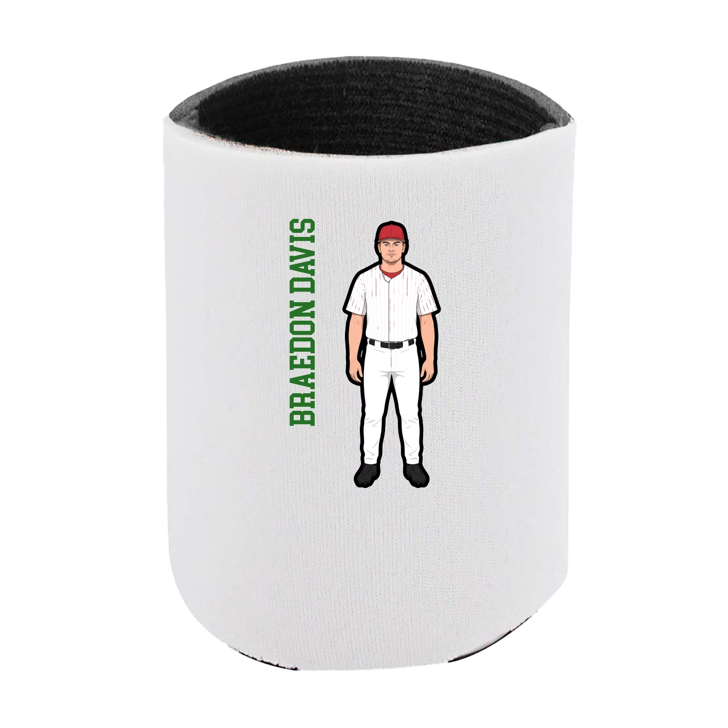 Can Holder — Name Vertical in White