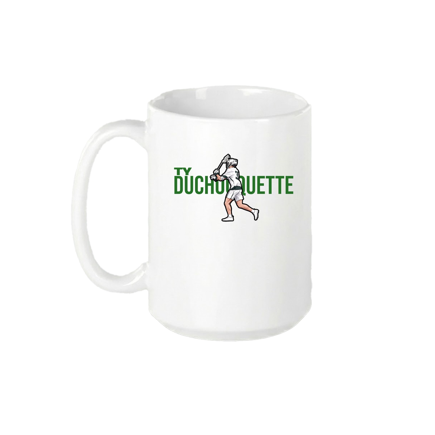 15oz Coffee Mug — Player Name in White