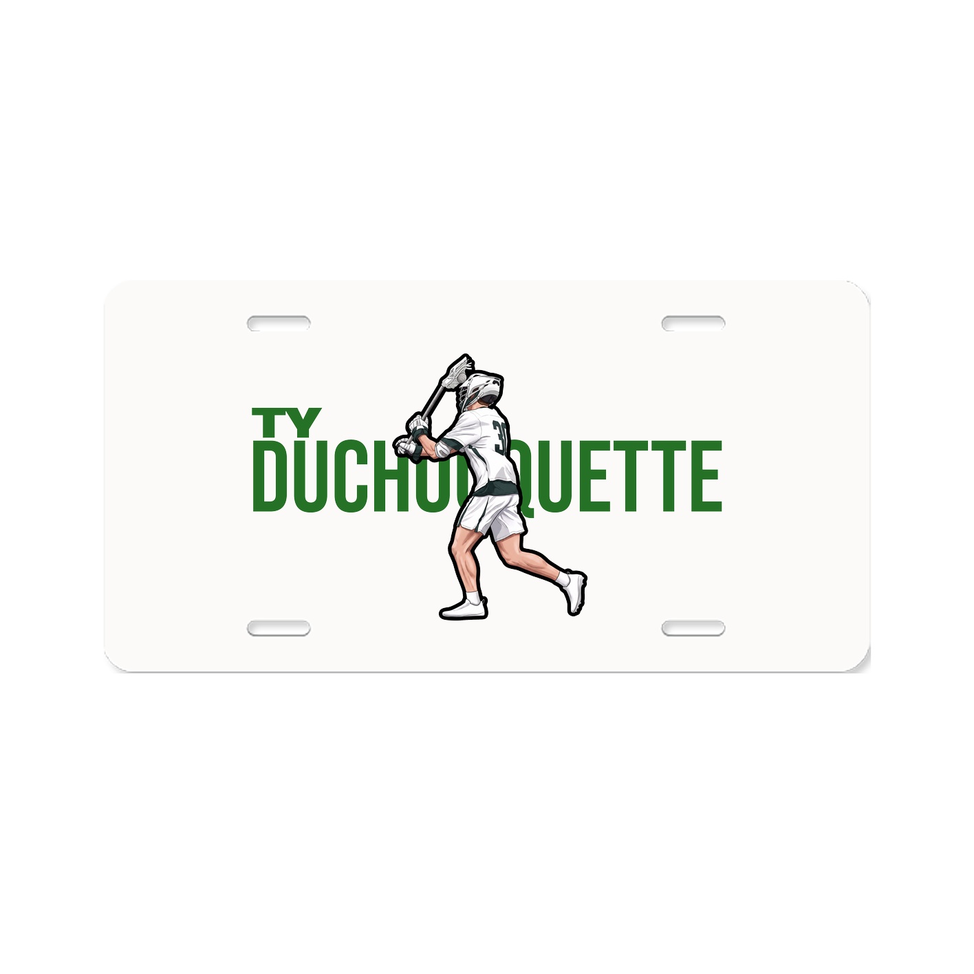 License Plate — Player Name in Classic