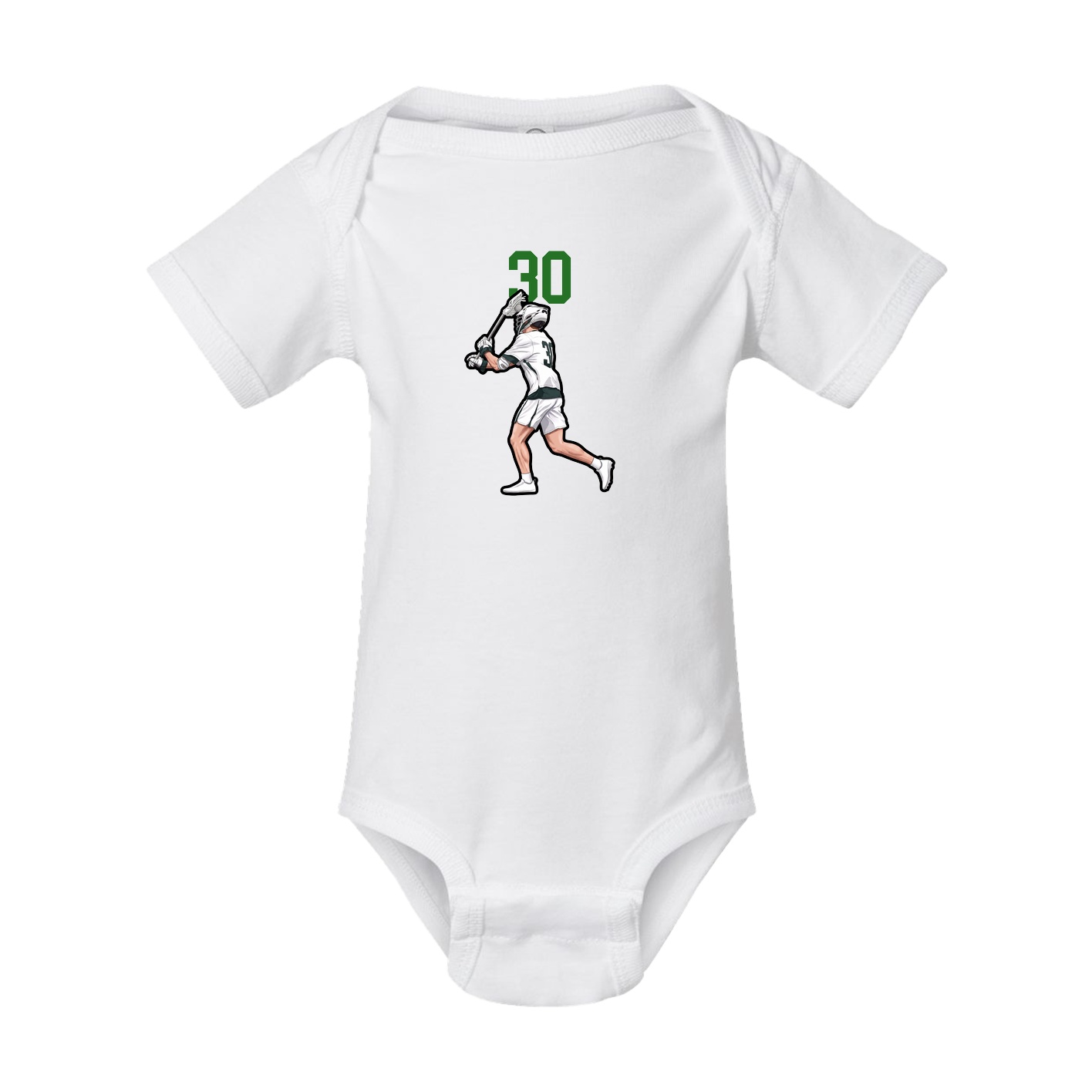 Baby Onesie — Number Top in White