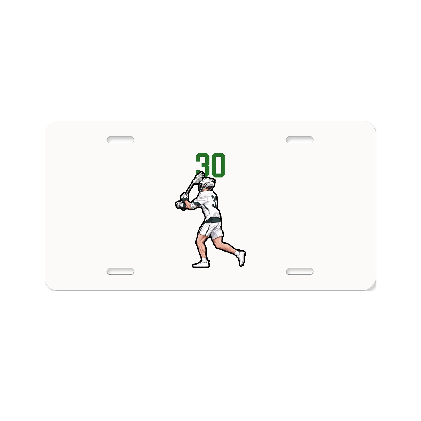 License Plate — Number Top in Classic