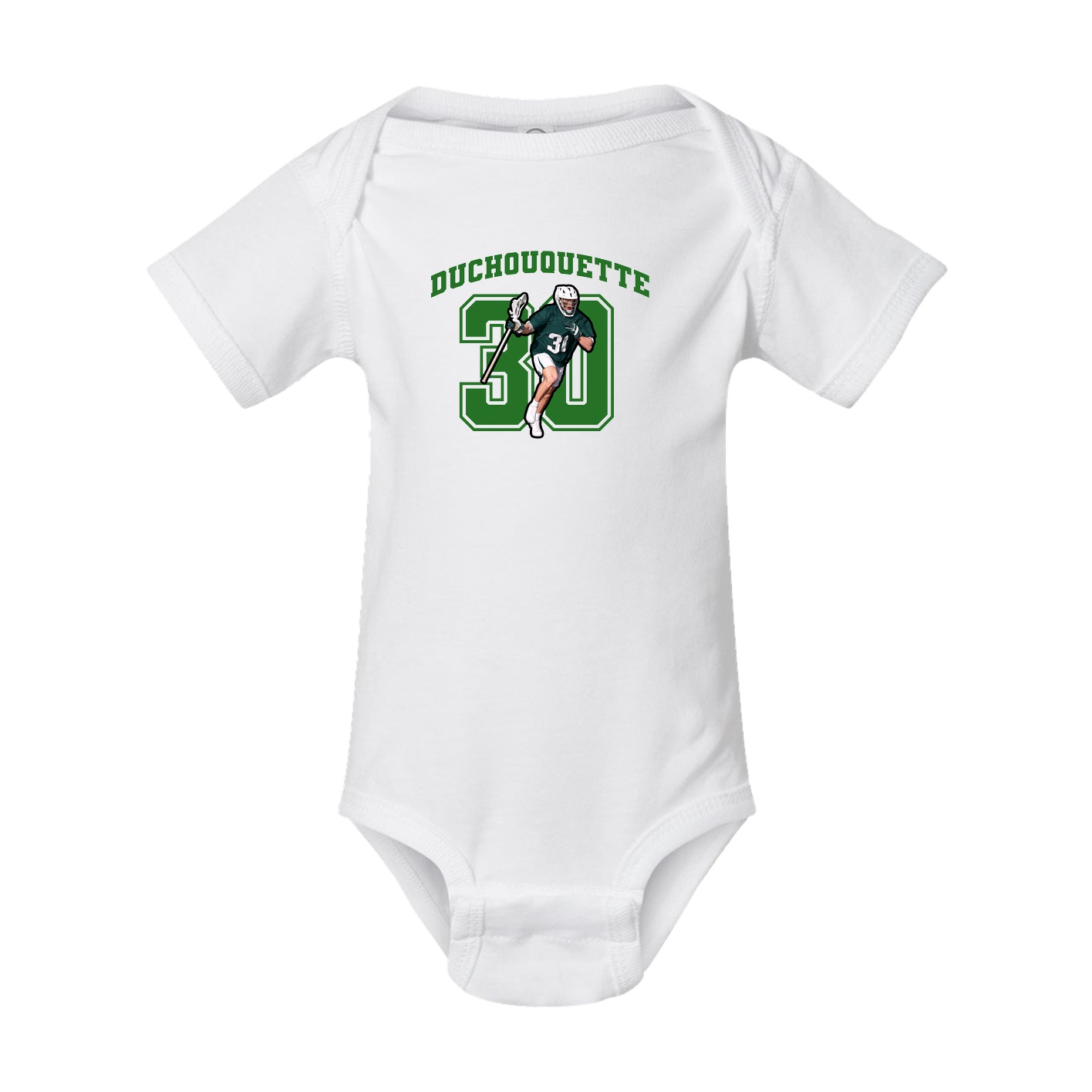 Baby Onesie — Number in White
