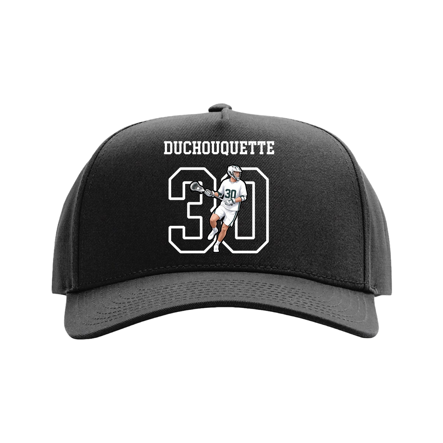 Full Fabric Five-Panel Champ Cap — Shirsey in Black