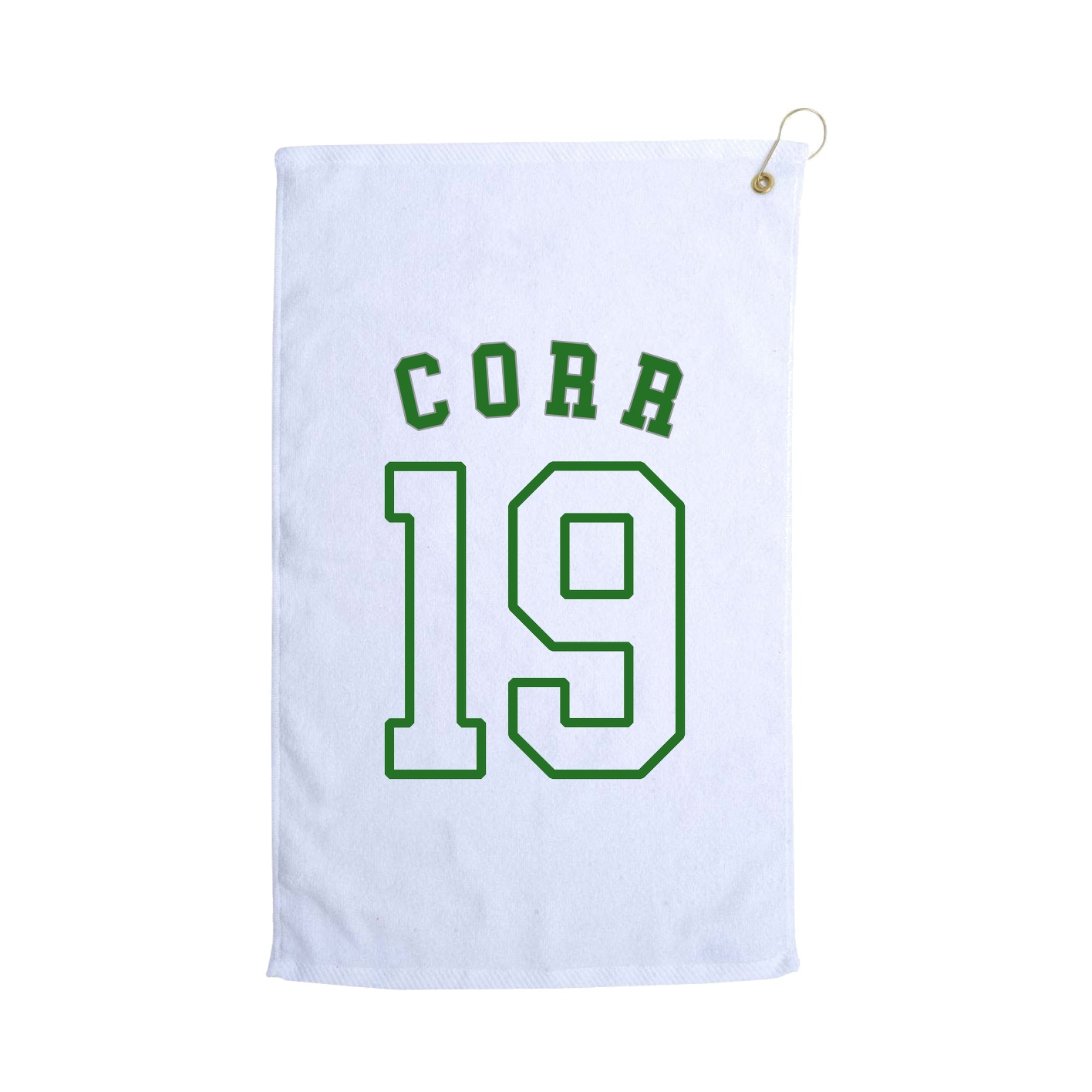 Golf Towel — Shirsey Arch in White