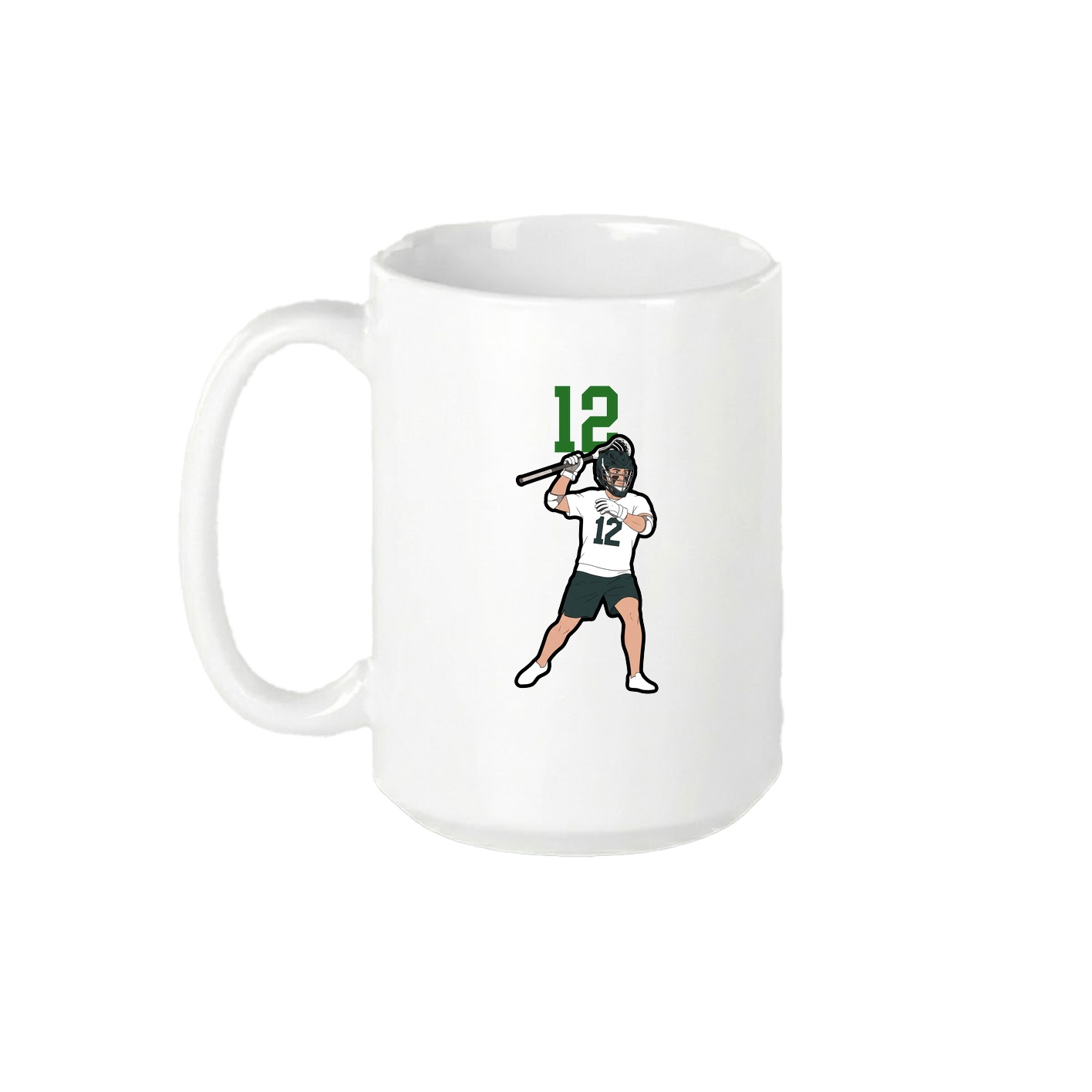 15oz Coffee Mug — Number Top in White