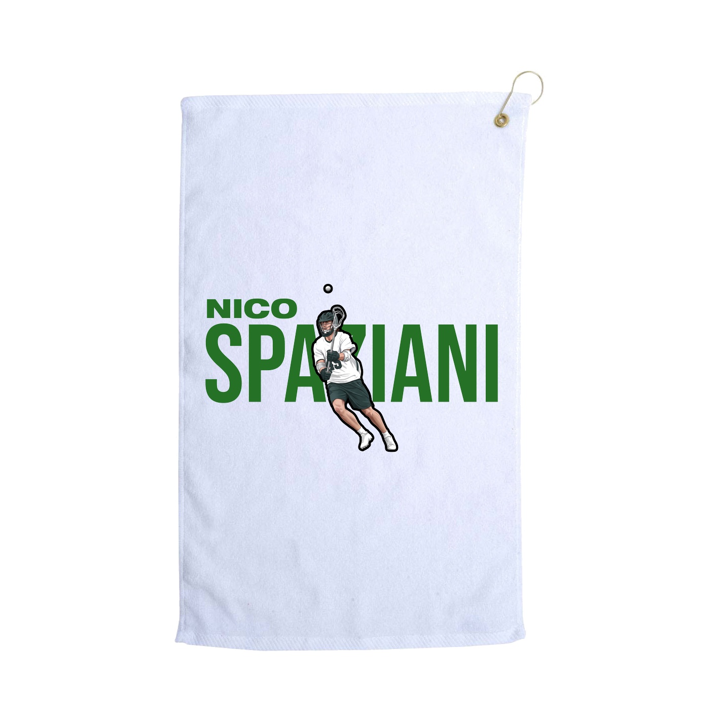 Golf Towel — Player Name in White