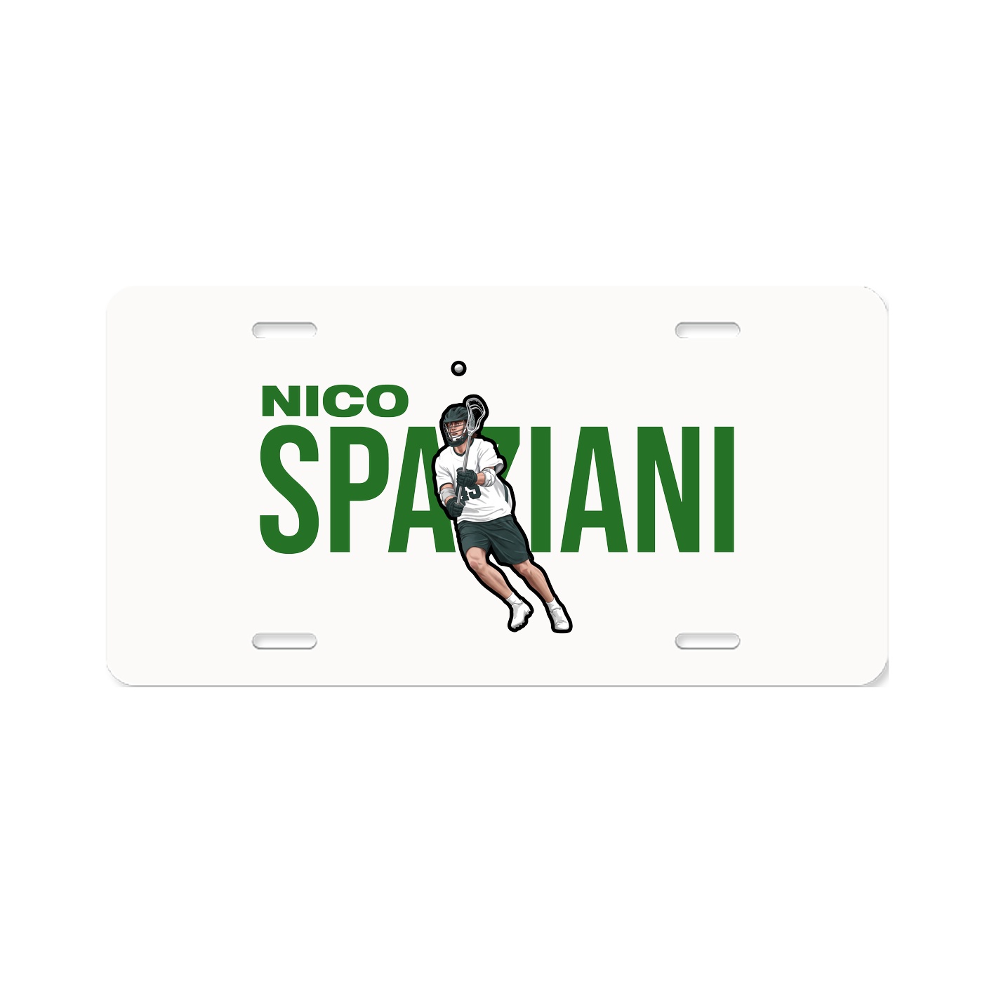 License Plate — Player Name in Classic