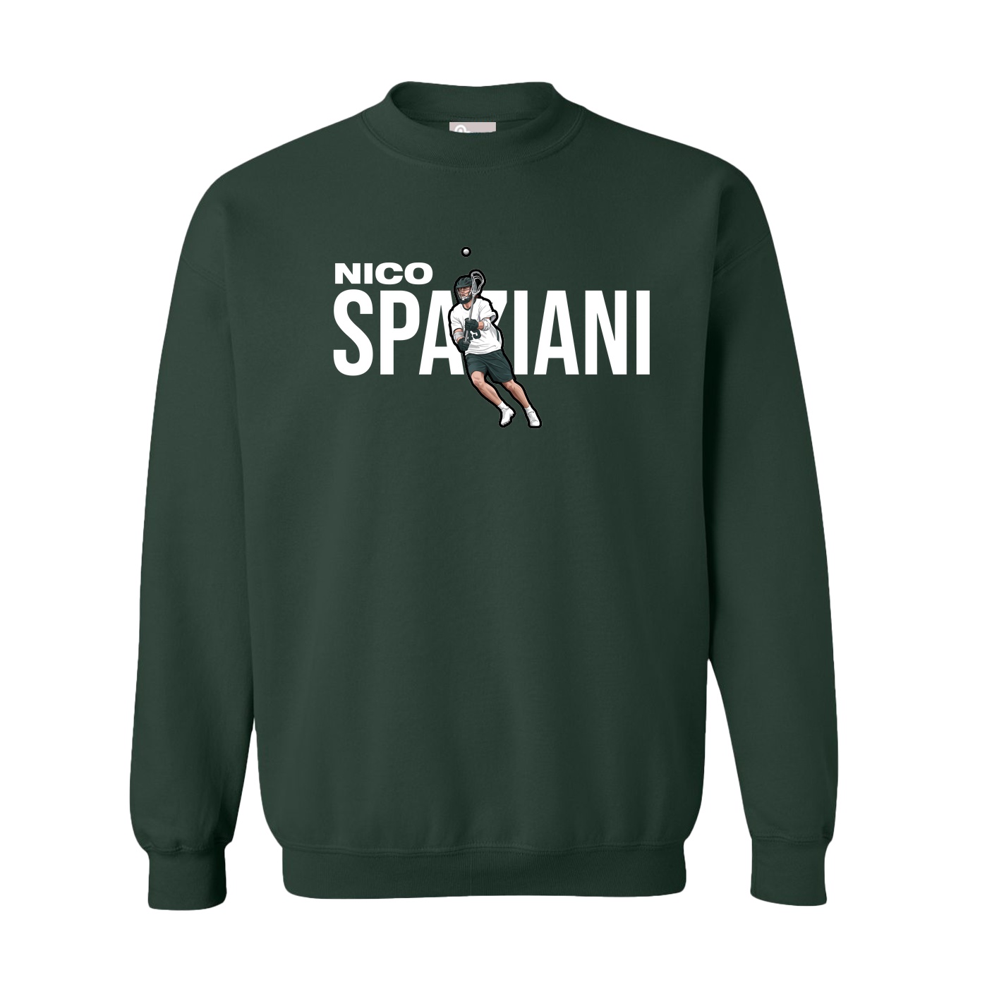 Fleece Crew — Player Name in Green
