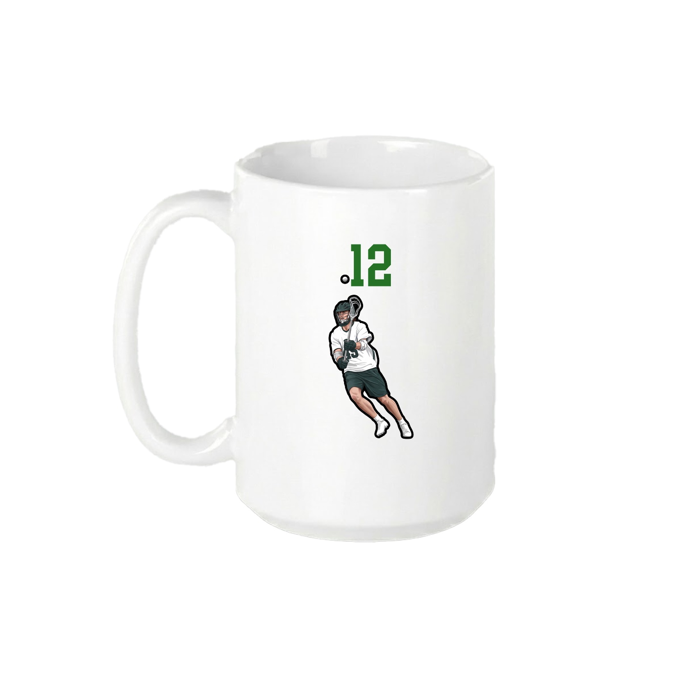 15oz Coffee Mug — Number Top in White
