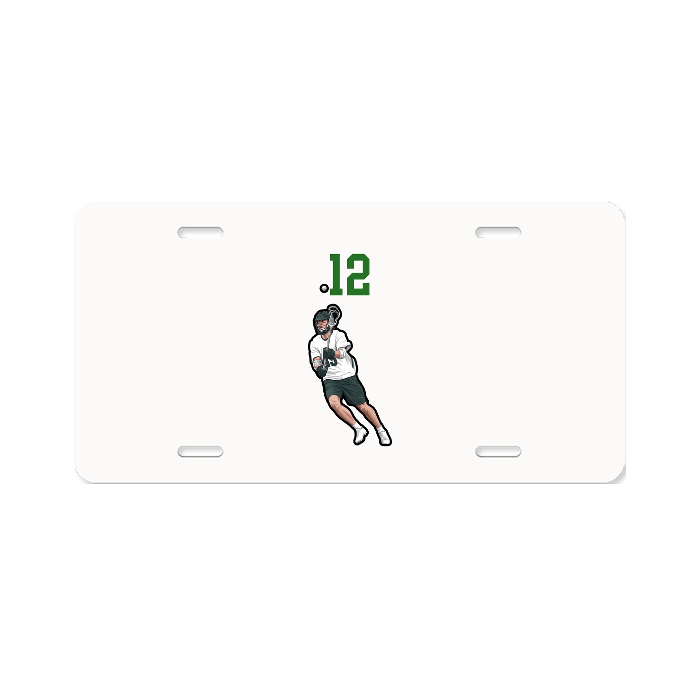 License Plate — Number Top in Classic
