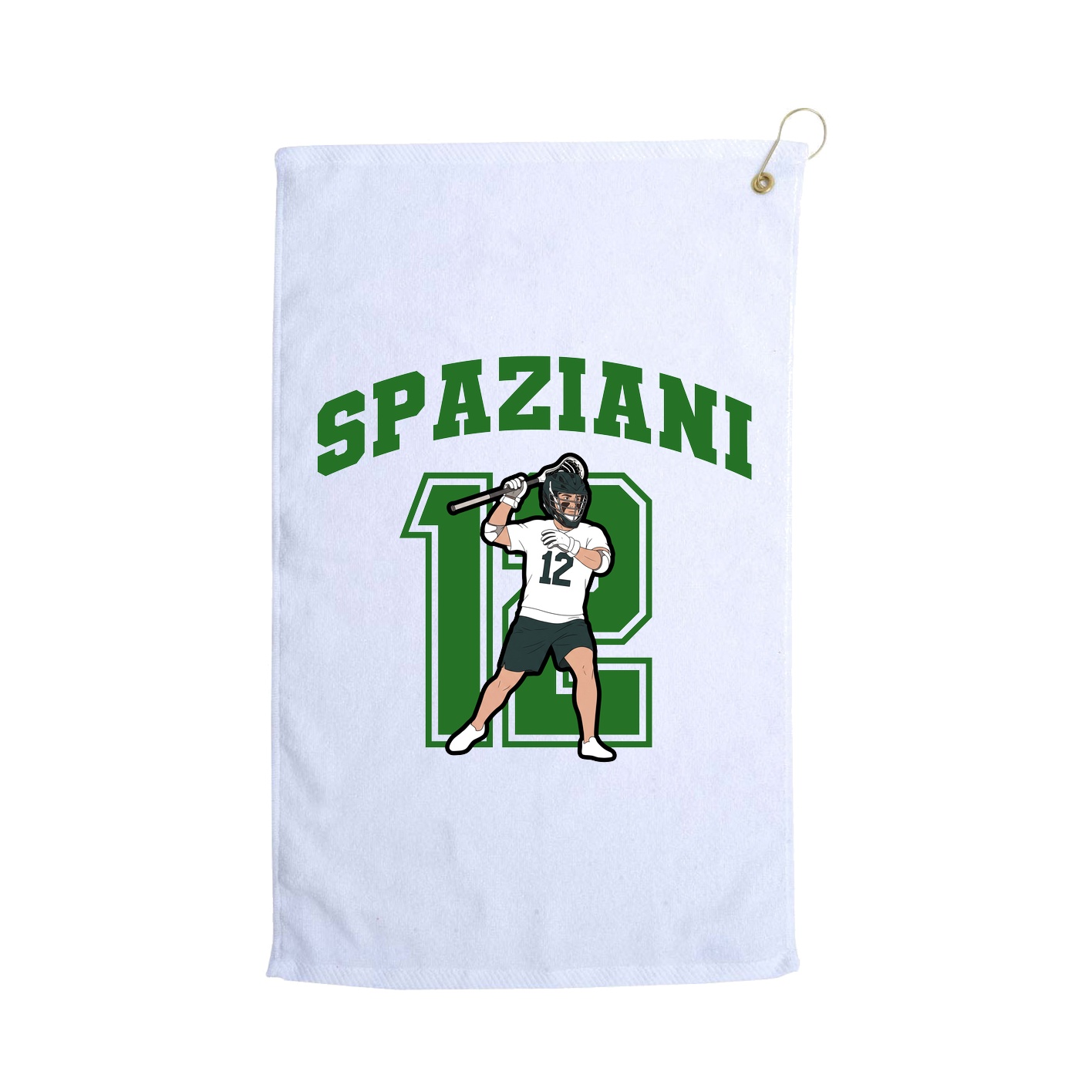 Golf Towel — Number in White