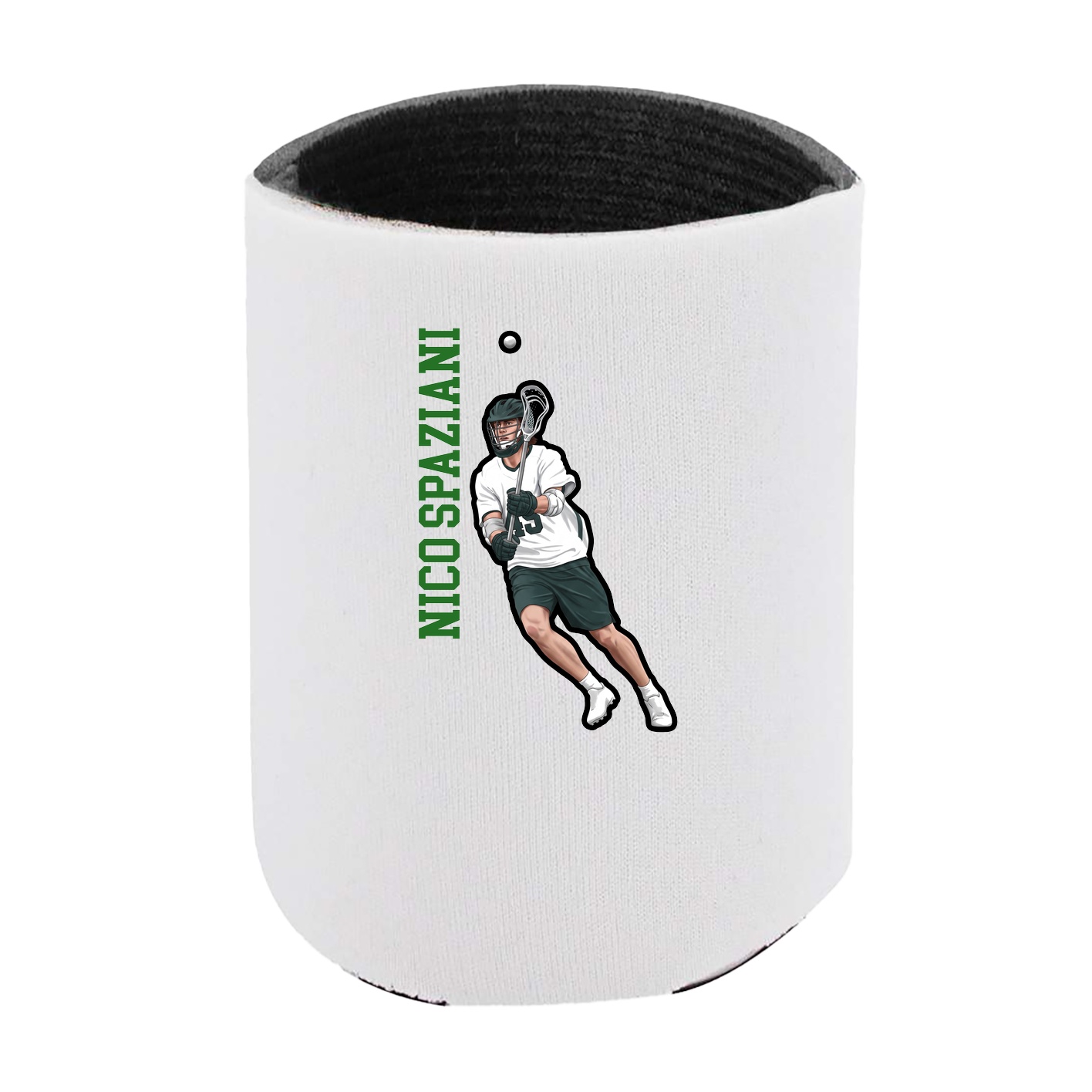 Can Holder — Name Vertical in White