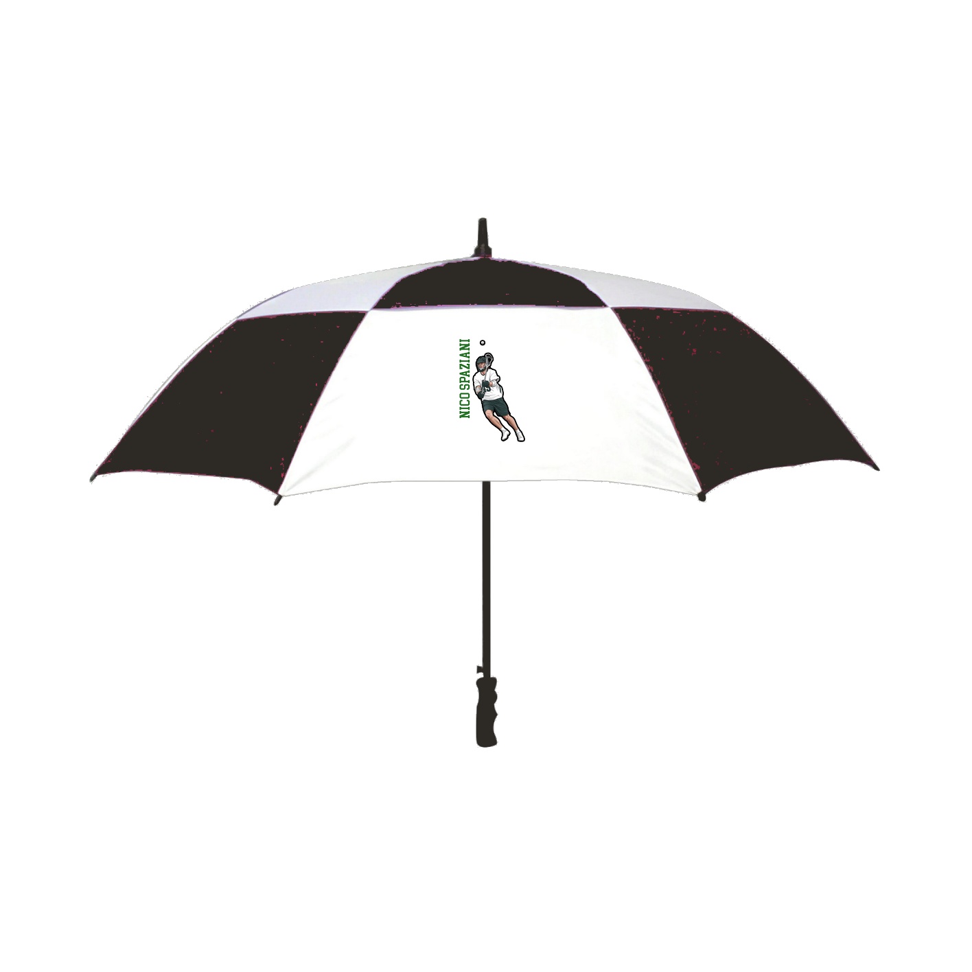 Golf Umbrella — Name Vertical in Black