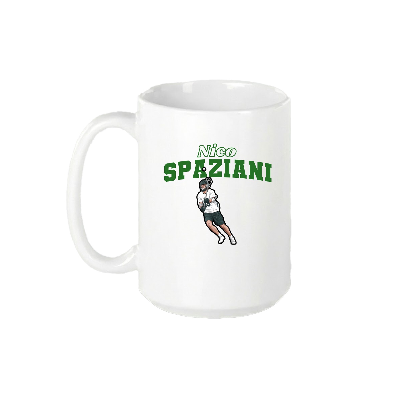 15oz Coffee Mug — Name Arch in White