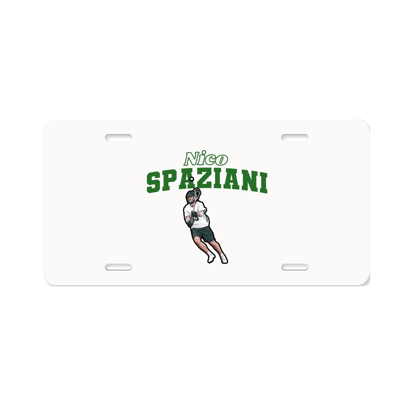 License Plate — Name Arch in Classic