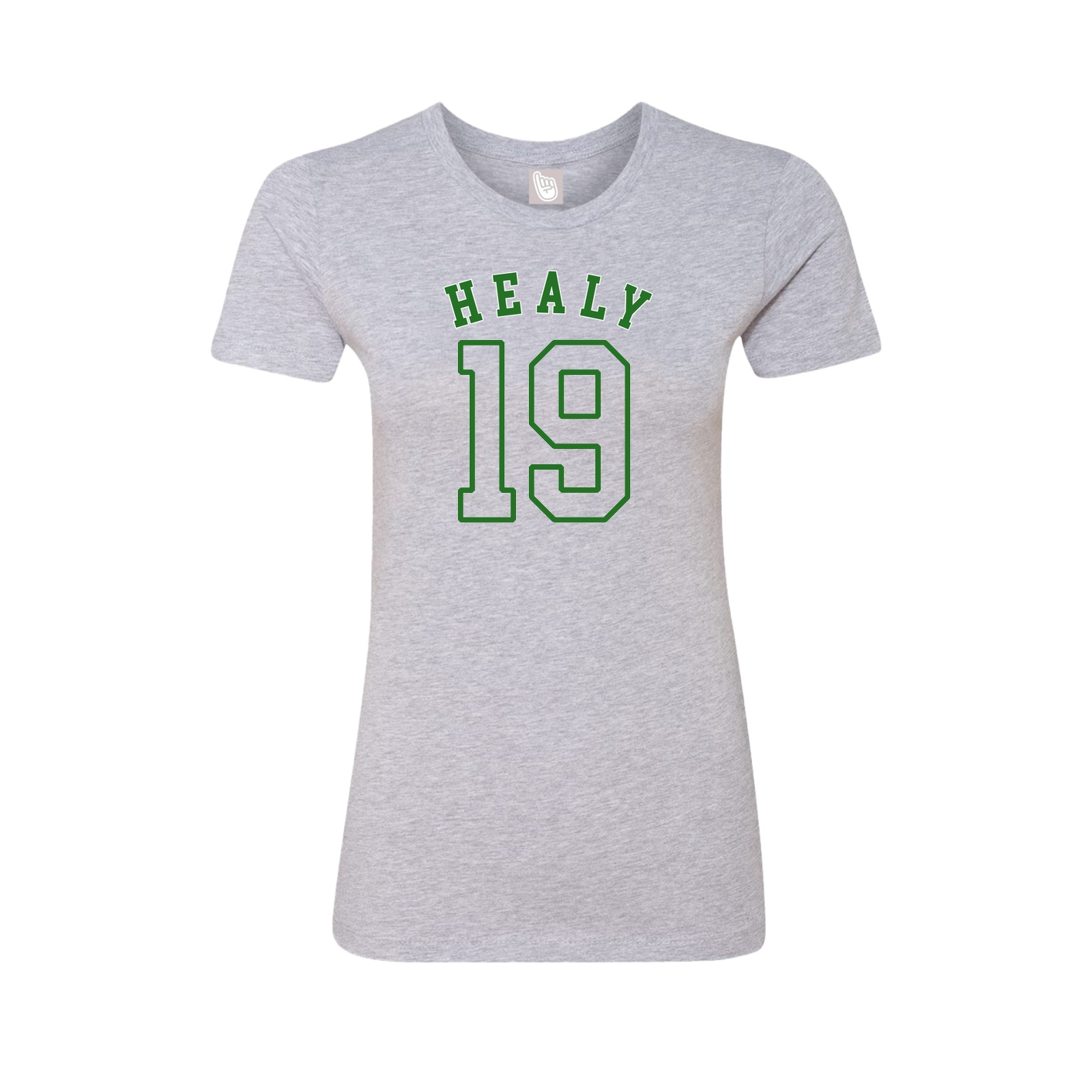 Fitted Women's Tee — Shirsey Arch in Grey