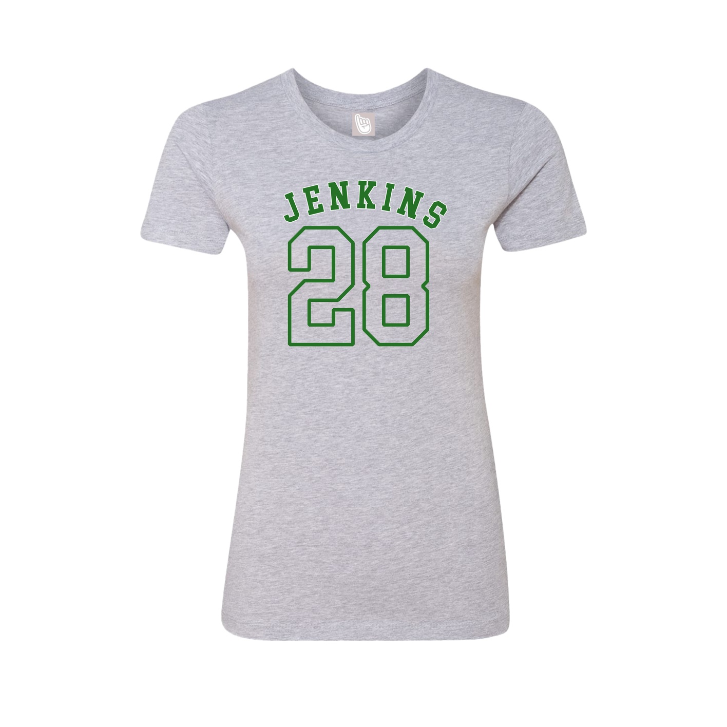 Fitted Women's Tee — Shirsey Arch in Grey