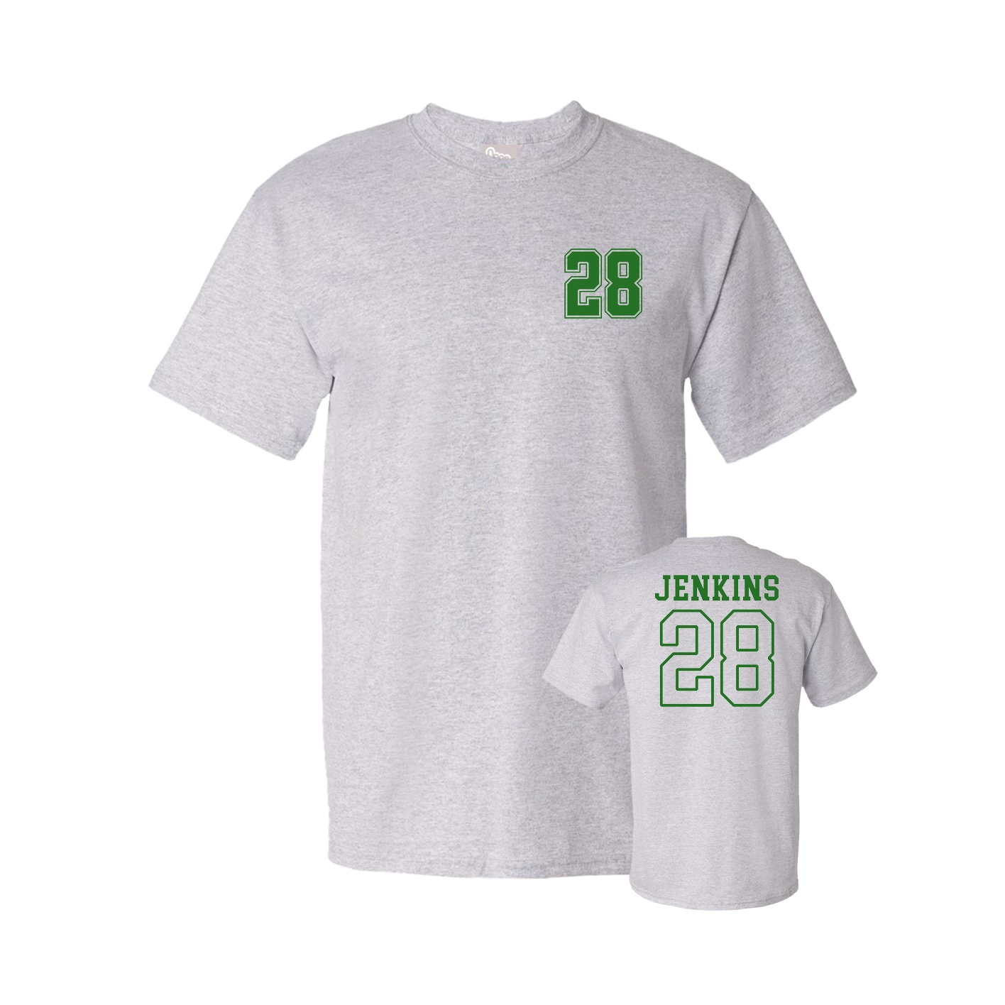 Youth Tee — Chest Back in Grey