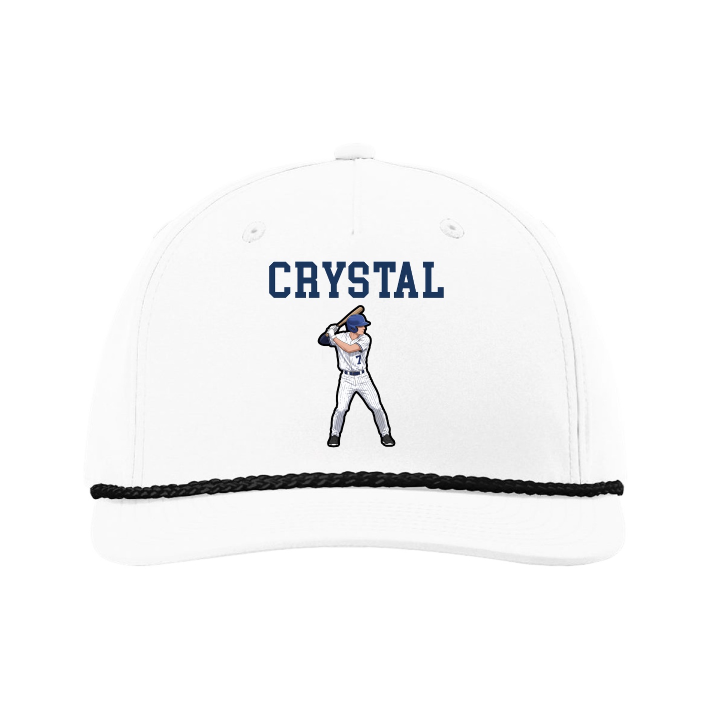 Five-Panel Classic Rope Cap — Shirsey in White