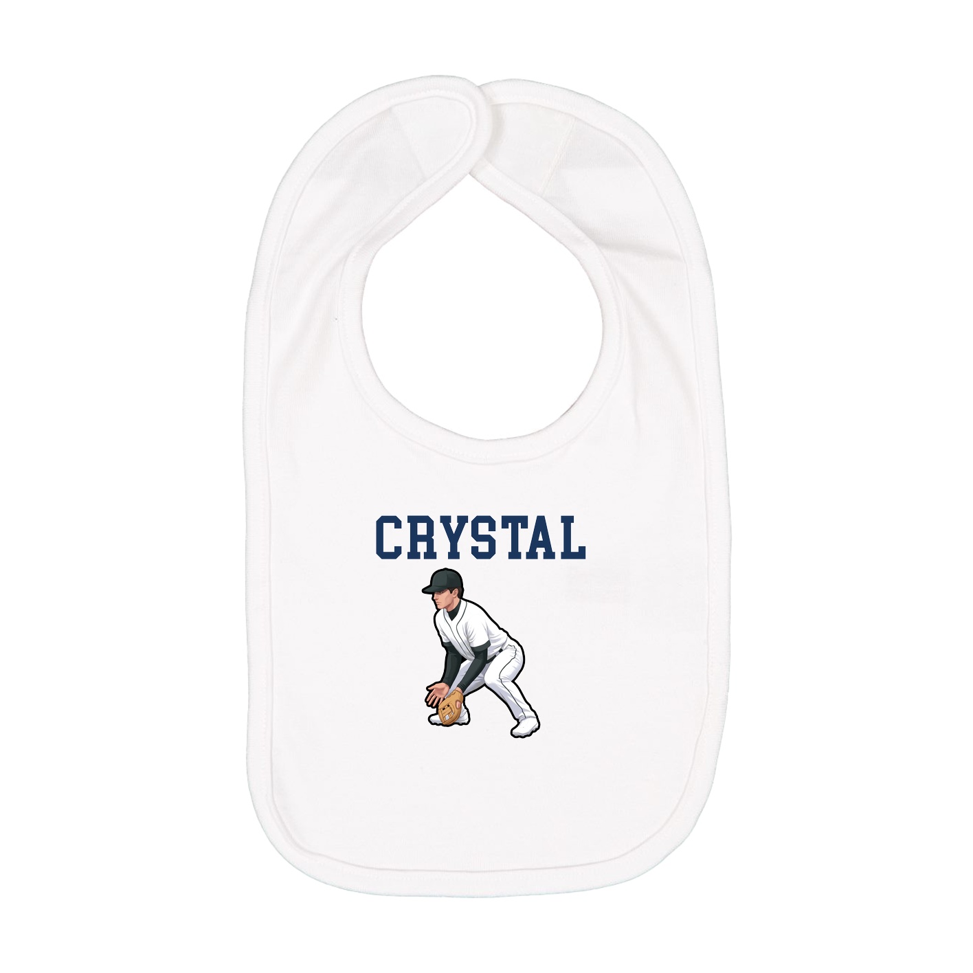 Infant Bib — Shirsey in White