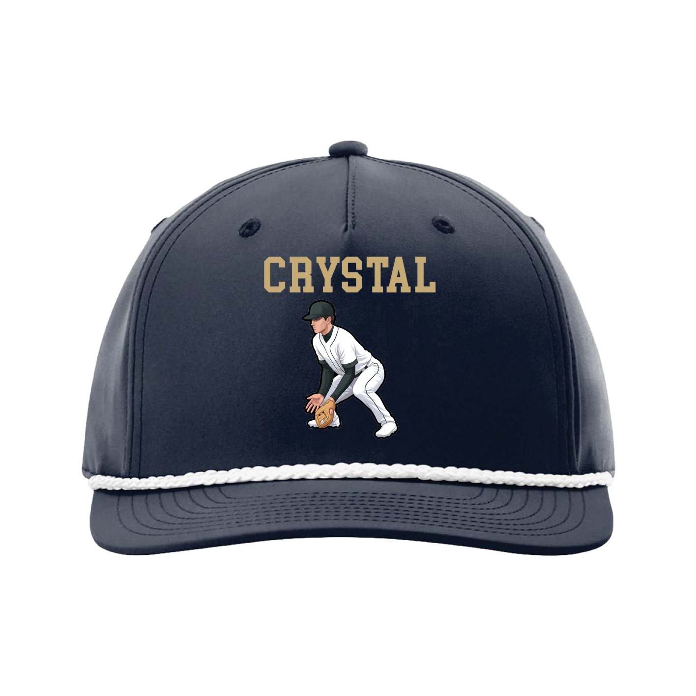 Five-Panel Classic Rope Cap — Shirsey in Navy